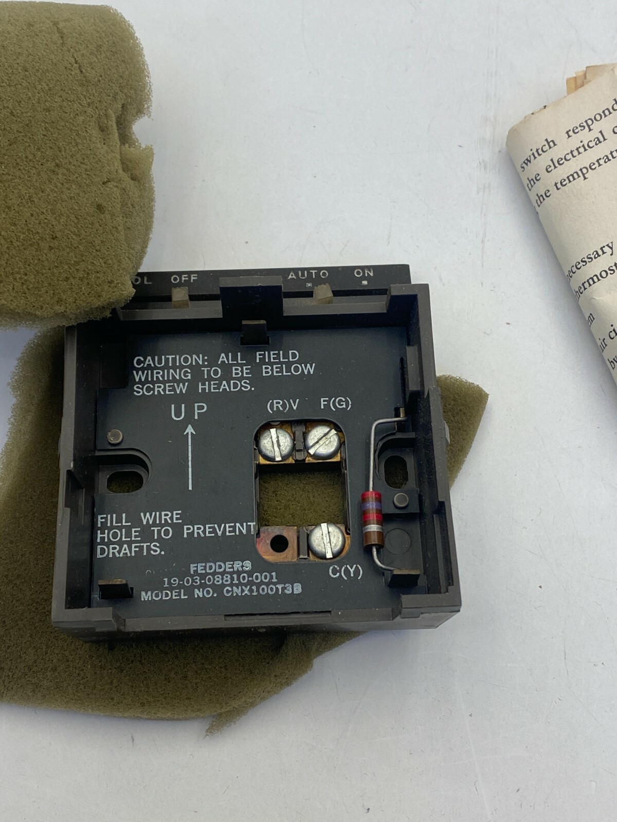 Fedders CNX100T3B Cooling Thermostat NIB