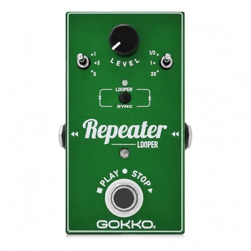 GK-27 Looper Pedal for Electric Guitar, 11-Min Loop Recording REPEATER Looper