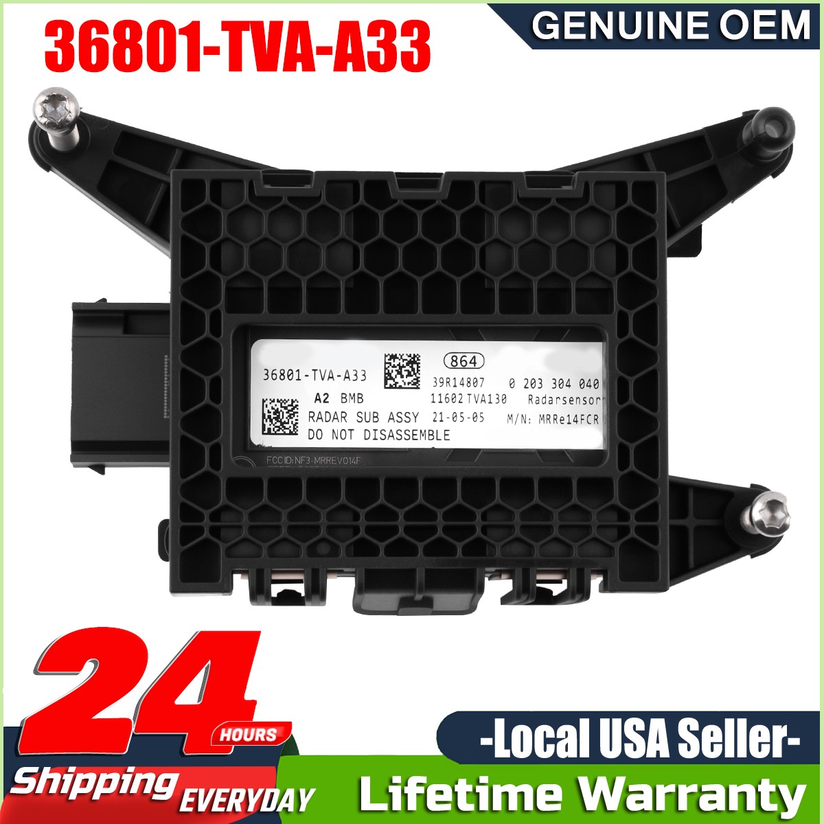 ​For 2018-2023 Honda Accord Adaptive Cruise Control Distance Radar Sensor New