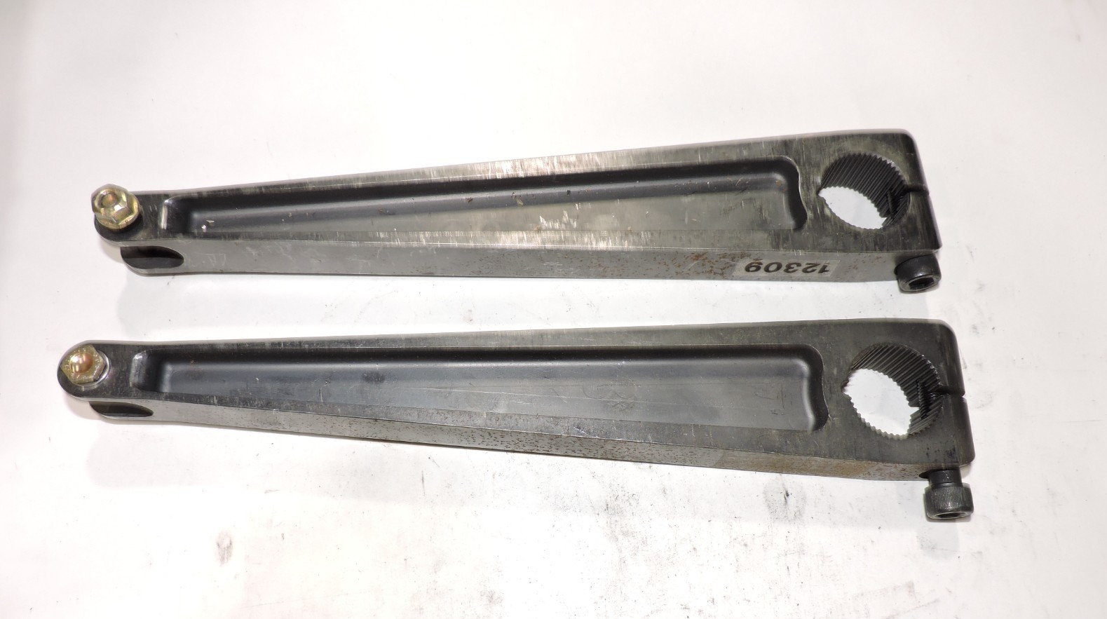 Schroeder 1 1/4" steel rear Sway Bar arms straight version 10" NASCAR