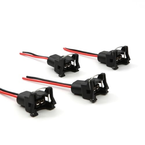 Fuel Injector Connector EV1 Type - 4 PACK Plug Clip Pigtail by