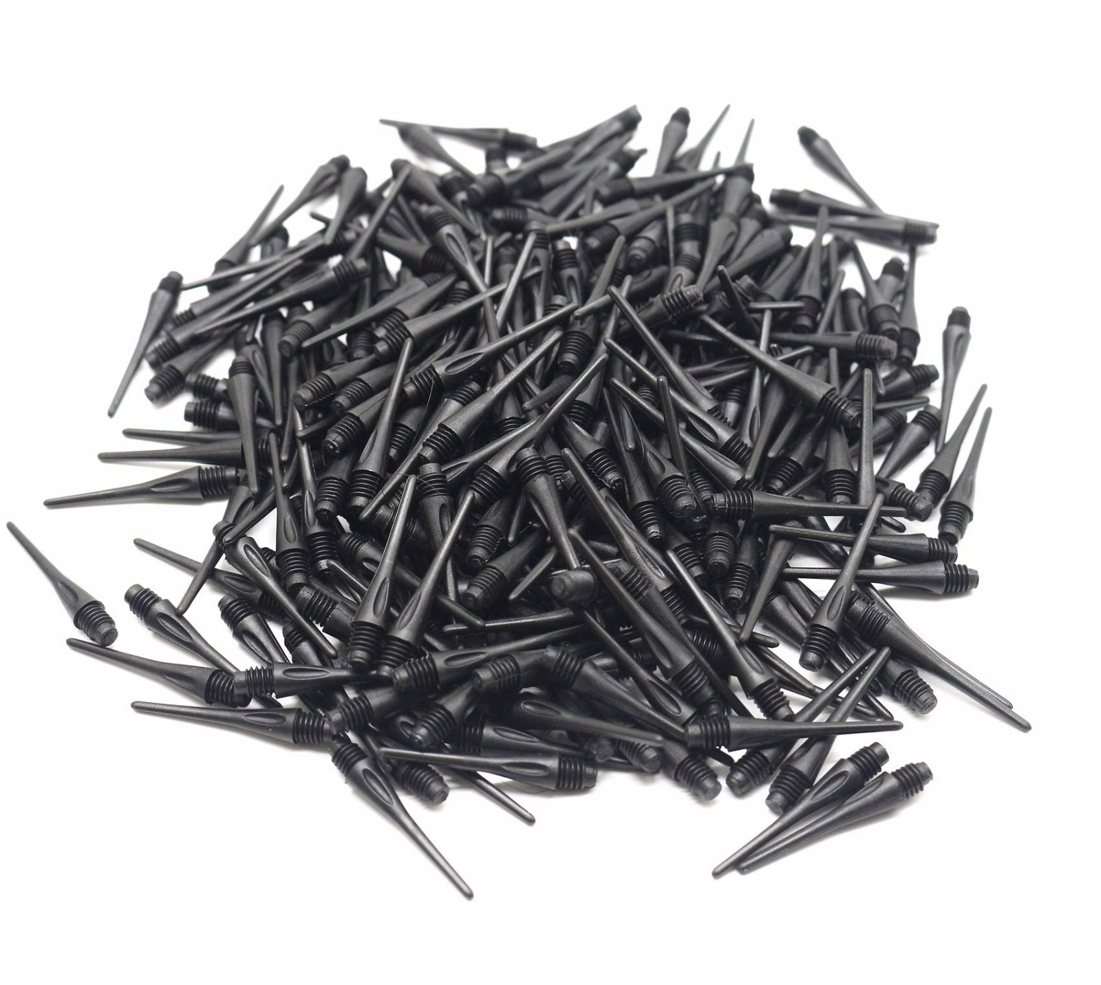 300 Pack Soft Dart Tips - 2BA Thread Plastic Replacement Points for Darts