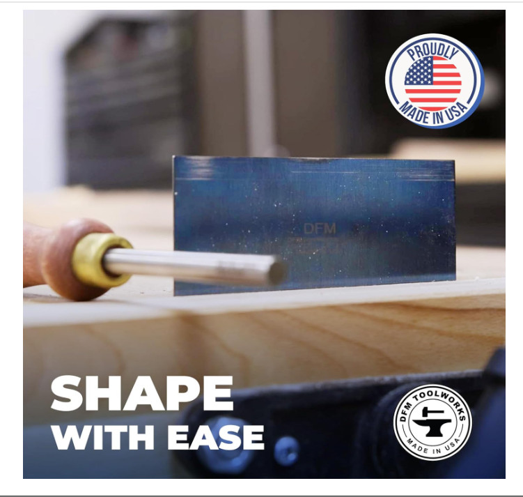 Rectangle Card Scraper – 2-Pack Precision Woodworking Scrapers, Made in USA