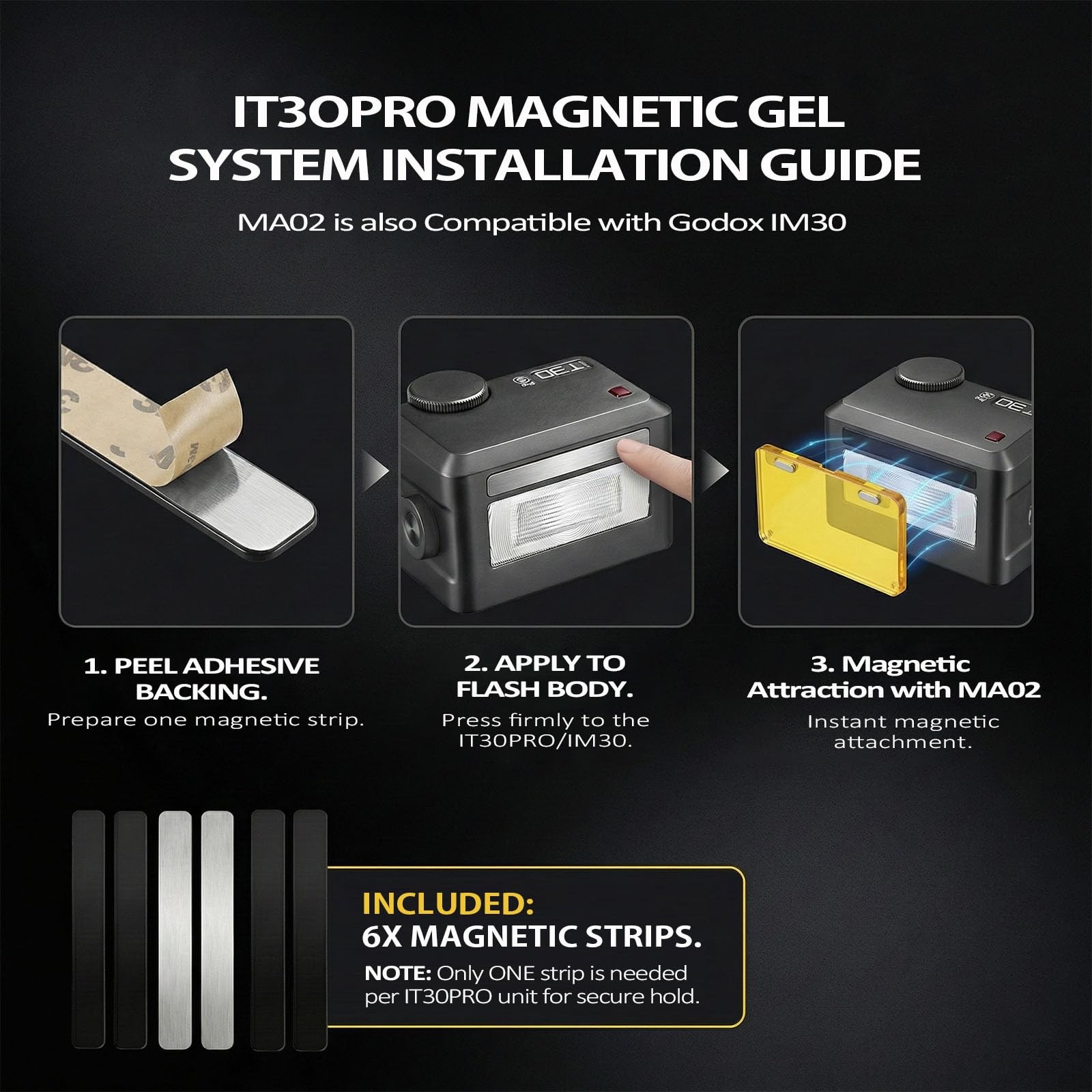 Godox MA02 Magnetic Accessory Kit - Compatible with IT32 daylight