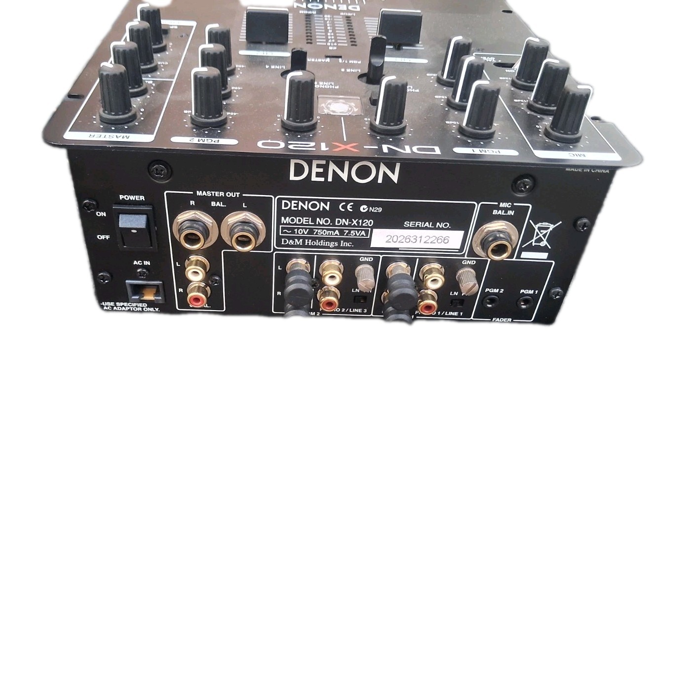 Denon DN-X120 2 Channel Professional Compact DJ Mixer