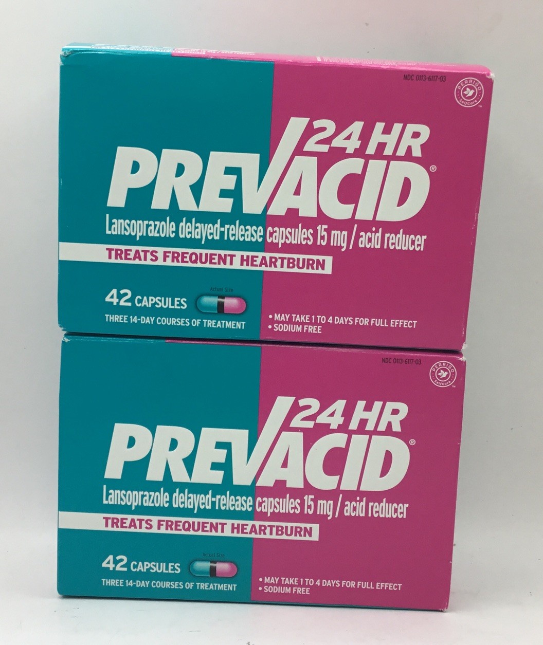 Prevacid 24HR 42x2=84 Caps Delayed Release Frequent Heartburn EXP 10/26