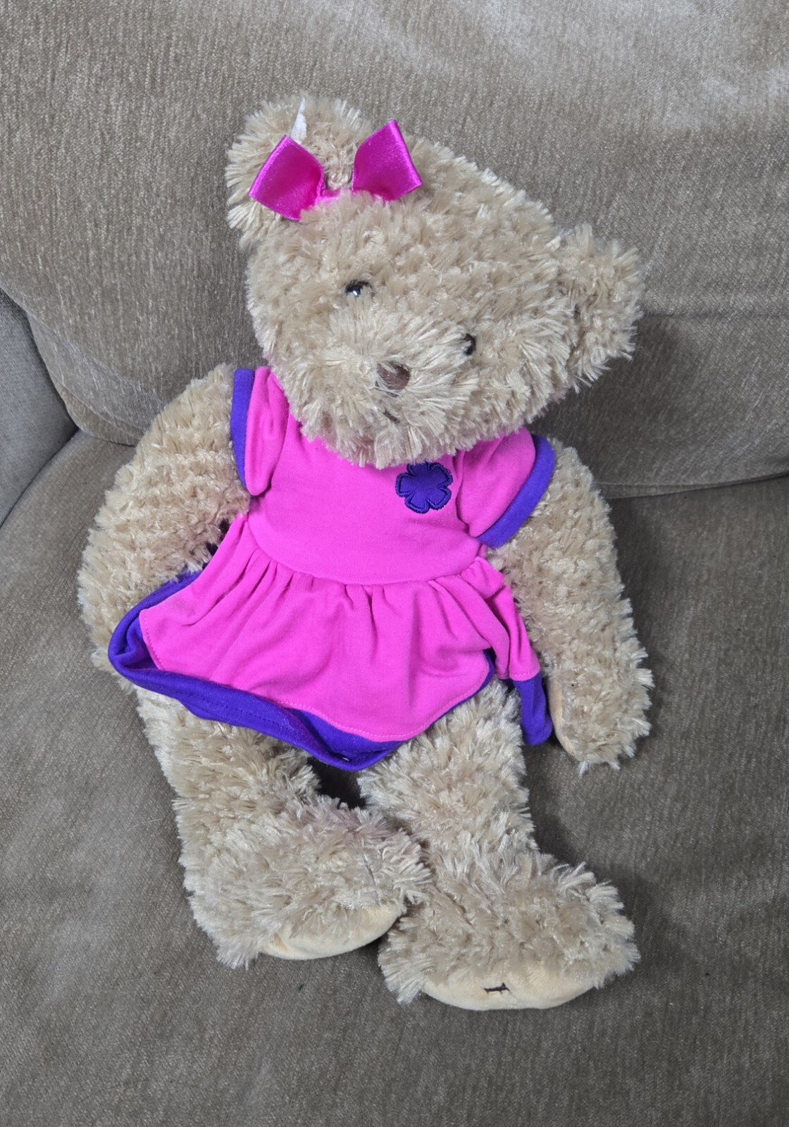 Fao Bear 15" Pink Bow