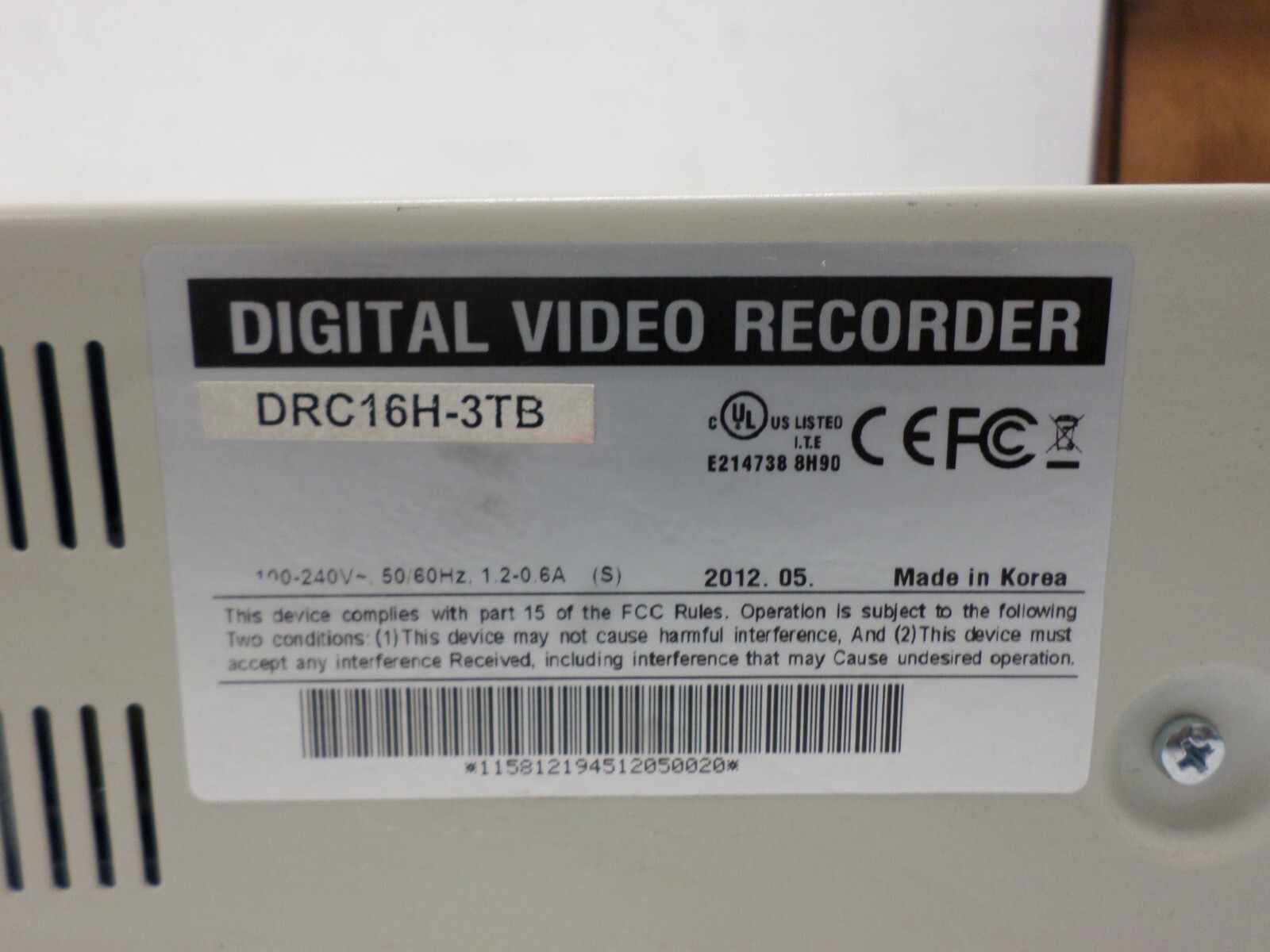 USED DRC16H-3TB 16 Channel DVR 3TB