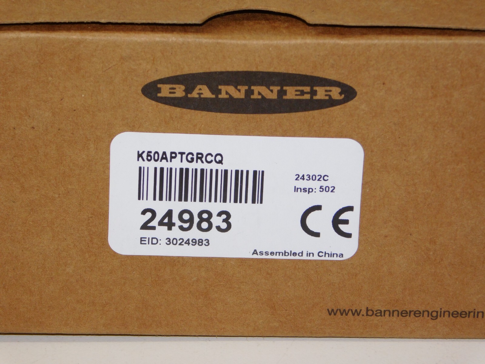 New Banner K50APTGRCQ EZ LIGHT 2 Color Illuminated Touch Sensor Module 24983