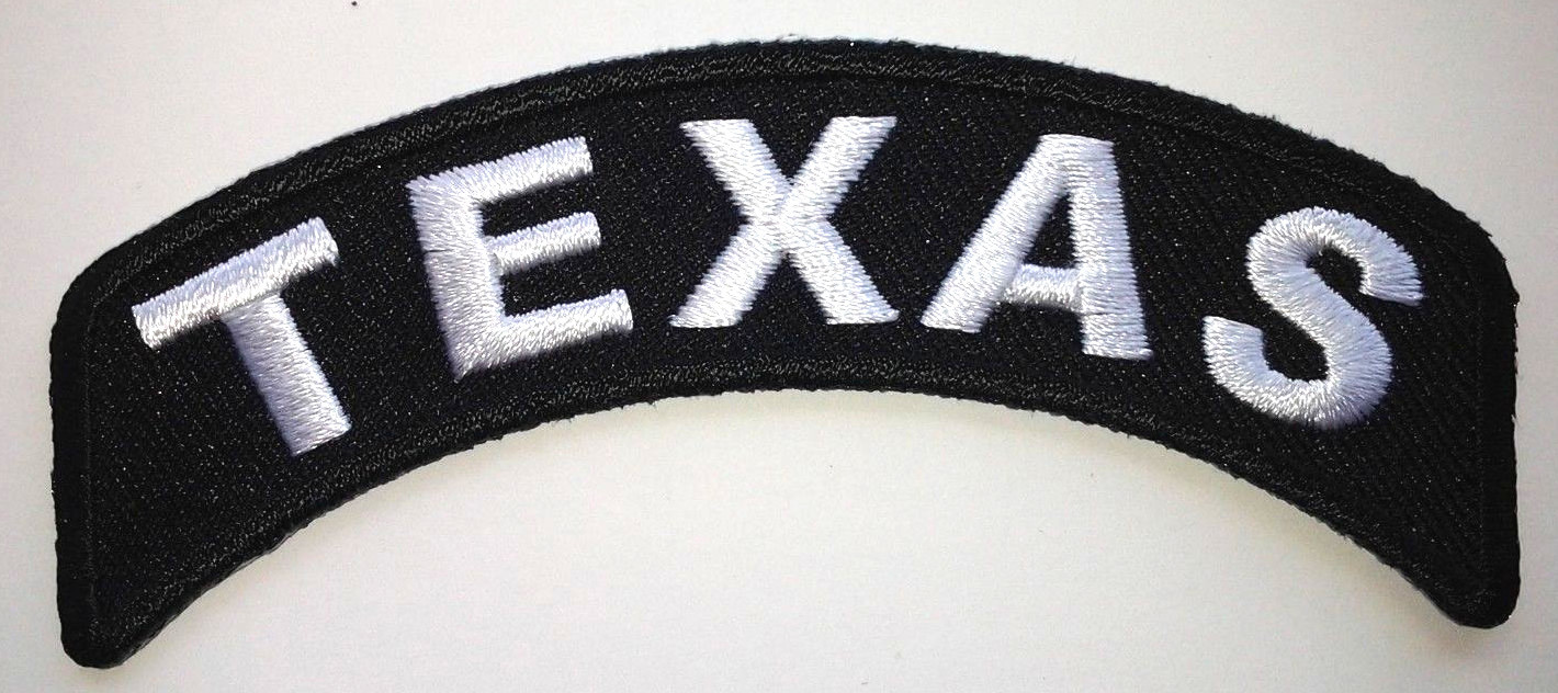 TEXAS (4") Biker Rocker Patch P1471 E