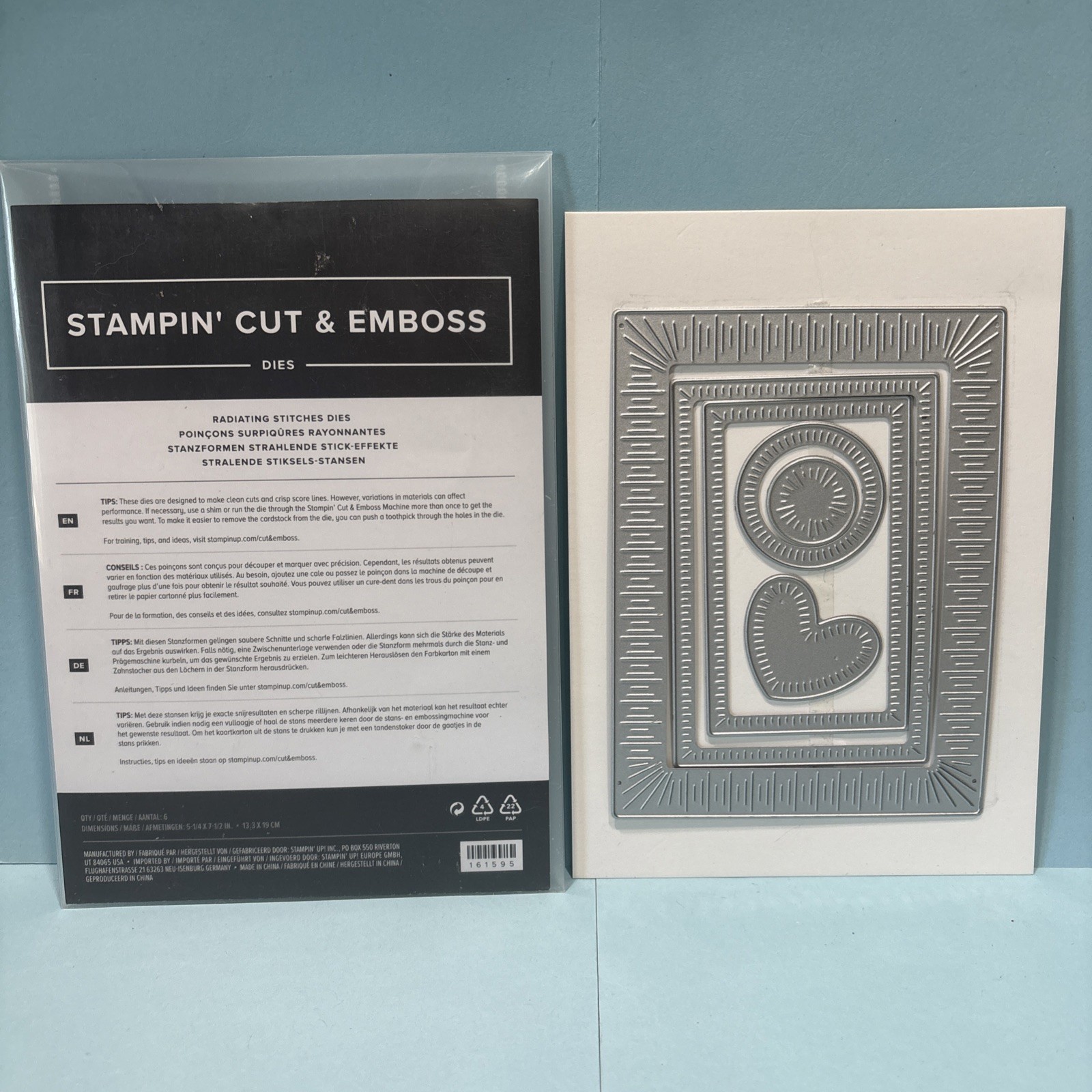 Stampin' Up!  RADIATING STITCHES DIES - Set of 6 ***NEW***