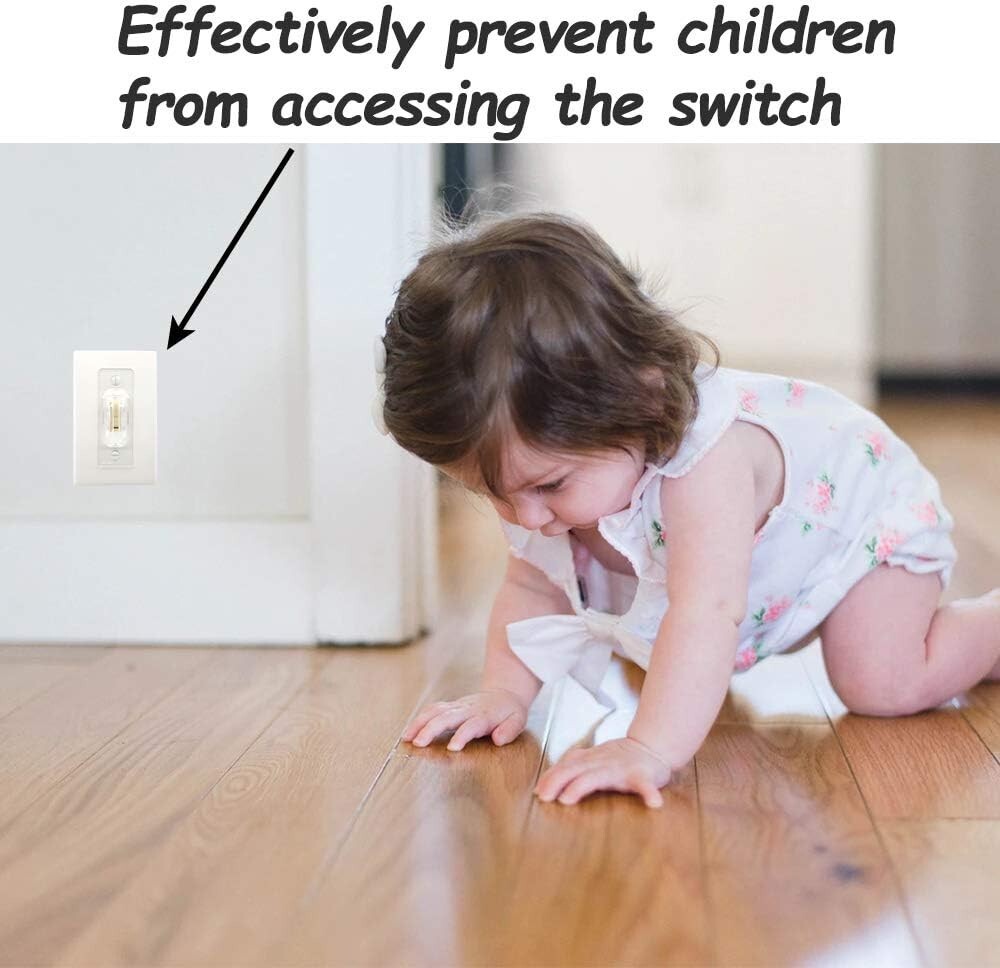 6-Pack Light Switch Locks – Childproof Cover Guards