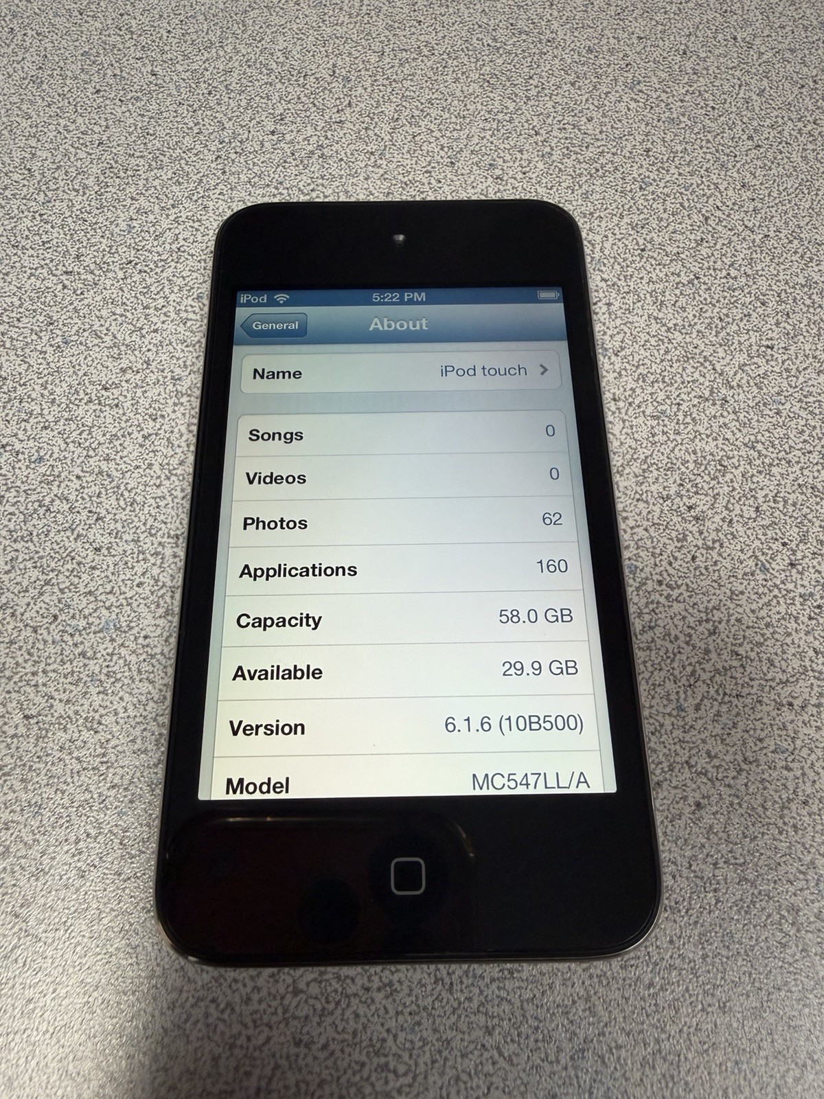 iPod touch 4th 64gb 160 Retro Games Voltron Resident Evil Infinity Blade