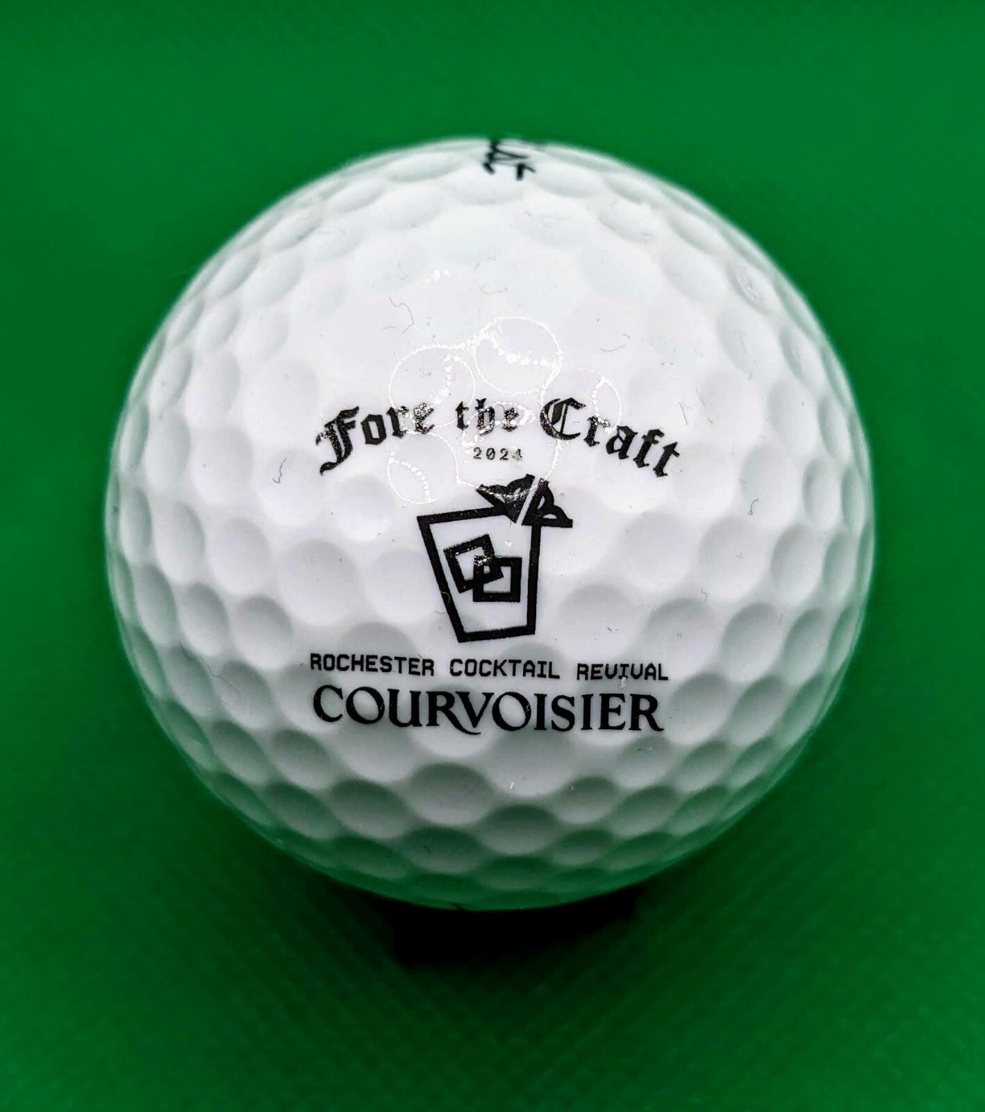 Courvoisier logo golf ball - Alcohol - Rochester Cocktail Revival