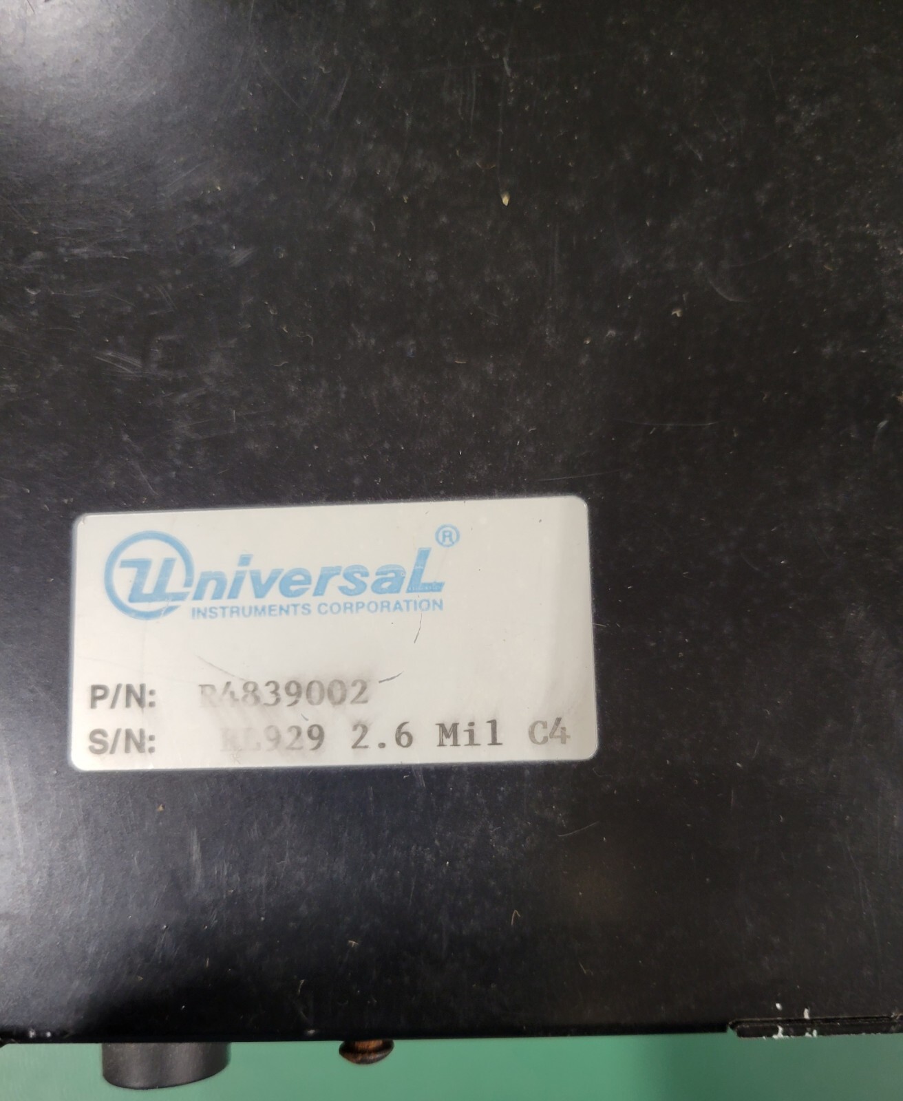 Universal Instruments R4839002 2.6 mil Camera