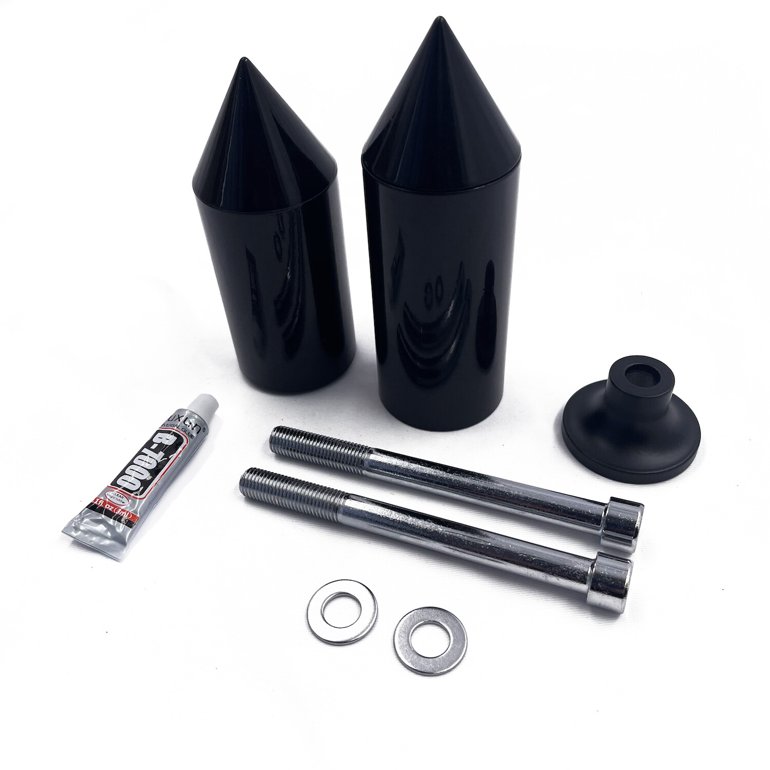 Black Spike Frame Slider Crash Protector For 2005 2006 Kawasaki Ninja Zx-6R Zx6R