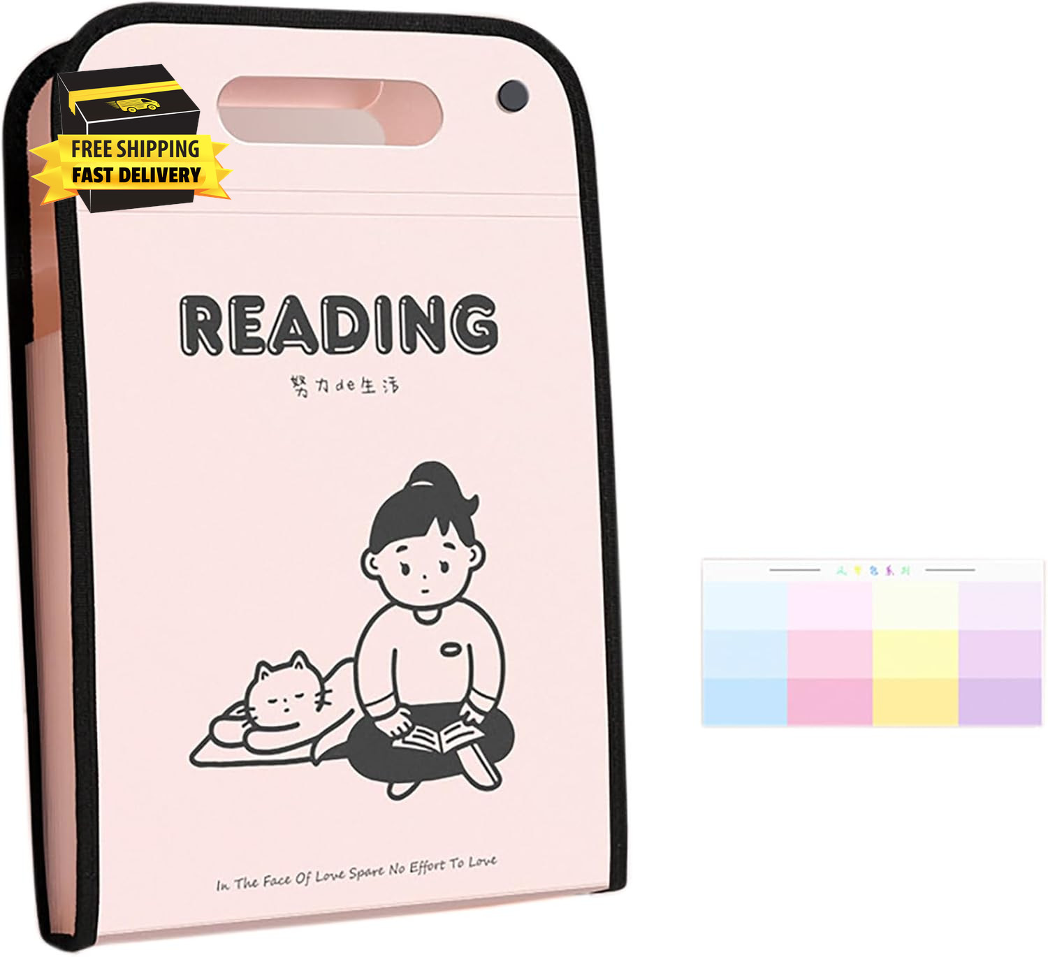 Documents Storage Organ Bag with Handle, 13 Layers A4 Size Plastic 14.5 Inch X 9