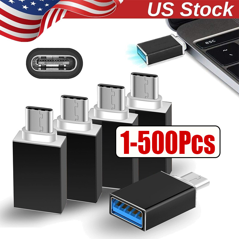 USB-C 3.1 Male to USB A Female Adapter Converter OTG Type C Android Phone Lot