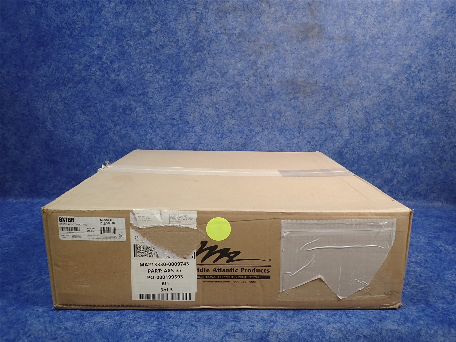 NEW Middle Atlantic BXTBR Boxed AX-S Top/Bottom/RIB AXS Rack (Q31)