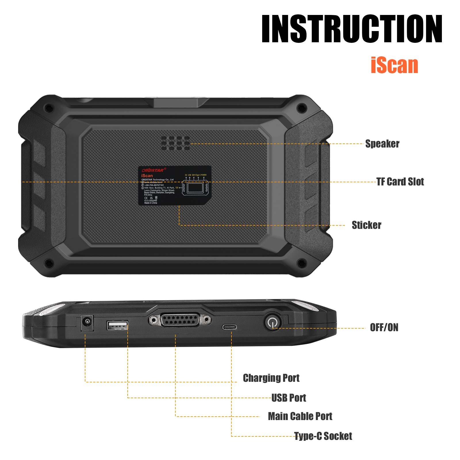 OBDSTAR ISCAN for TRIUMPH Motorcycle Diagnostic Tool Code Reading, Clearing US