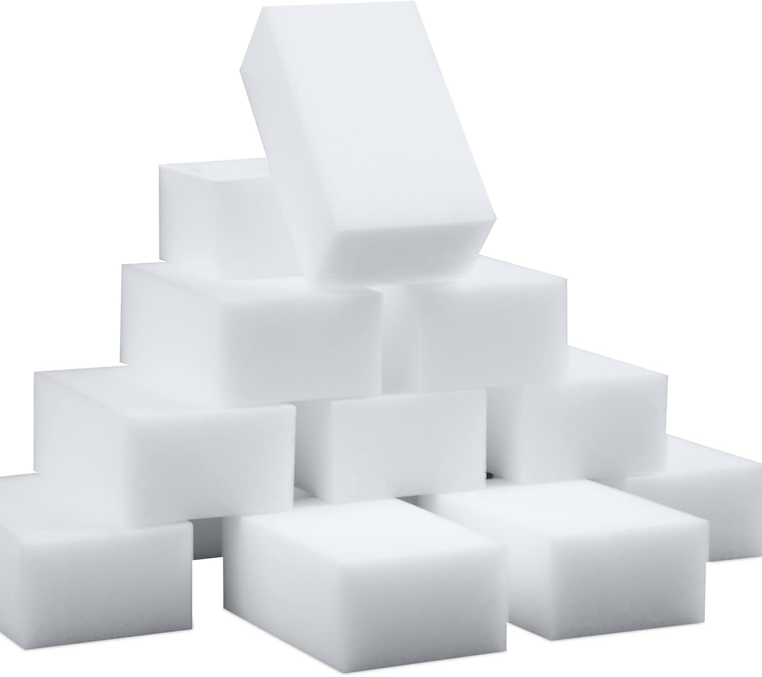 100 Pack Magic Sponge Eraser Extra Thick and Long Lasting Melamine Cleaning Spon