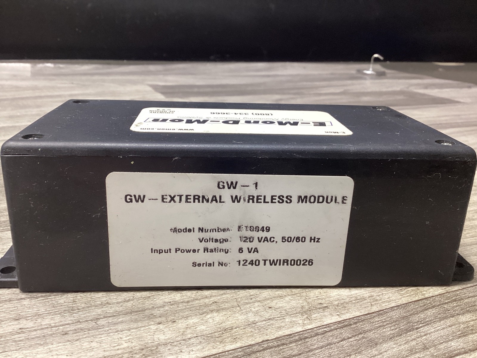 E-MON D-MON E10049 GW-EXTERNAL WIRELESS MODULE #106N95*AC