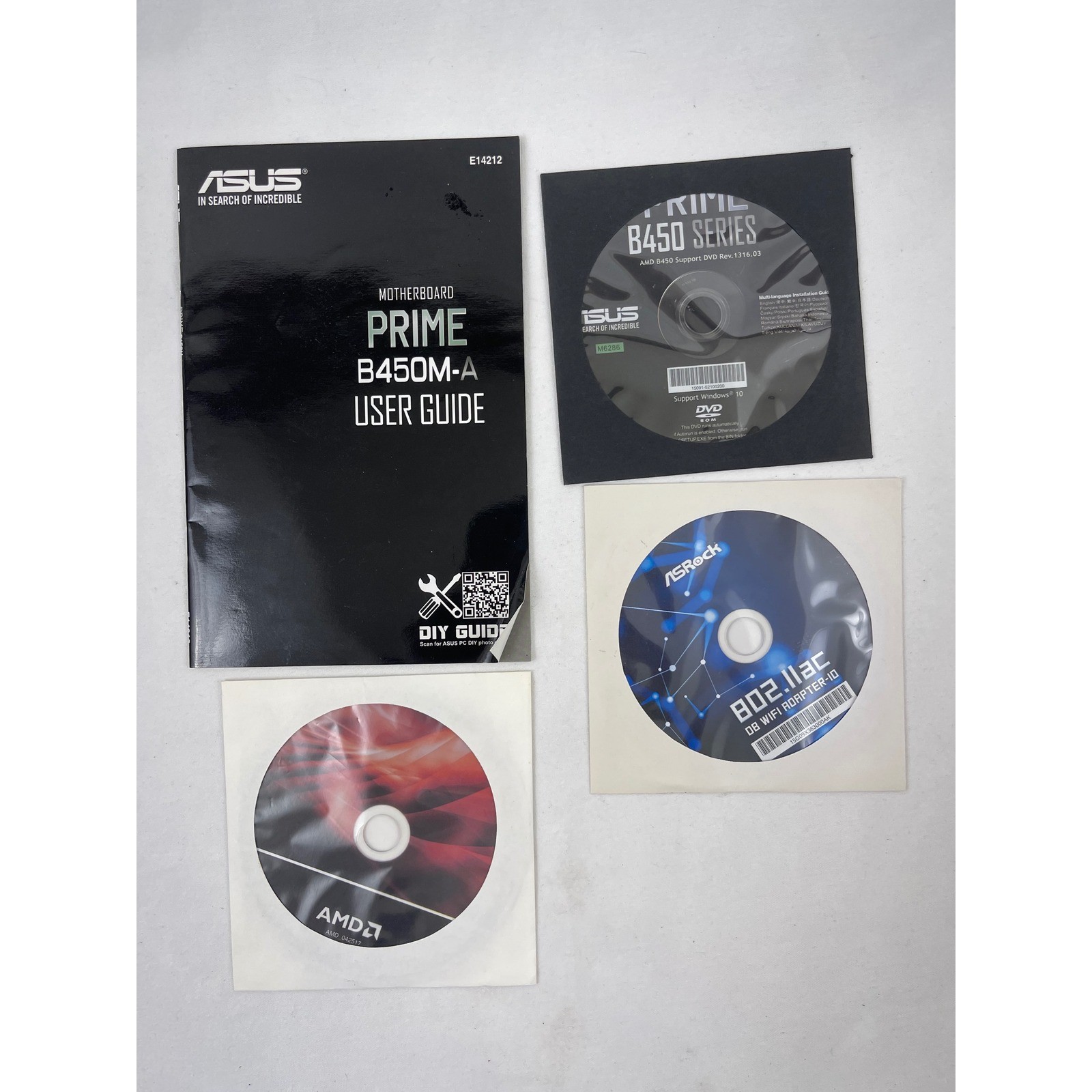 ASUS Prime B450M-A Motherboard User Guide & Support DVD Driver Bundle AMD B450