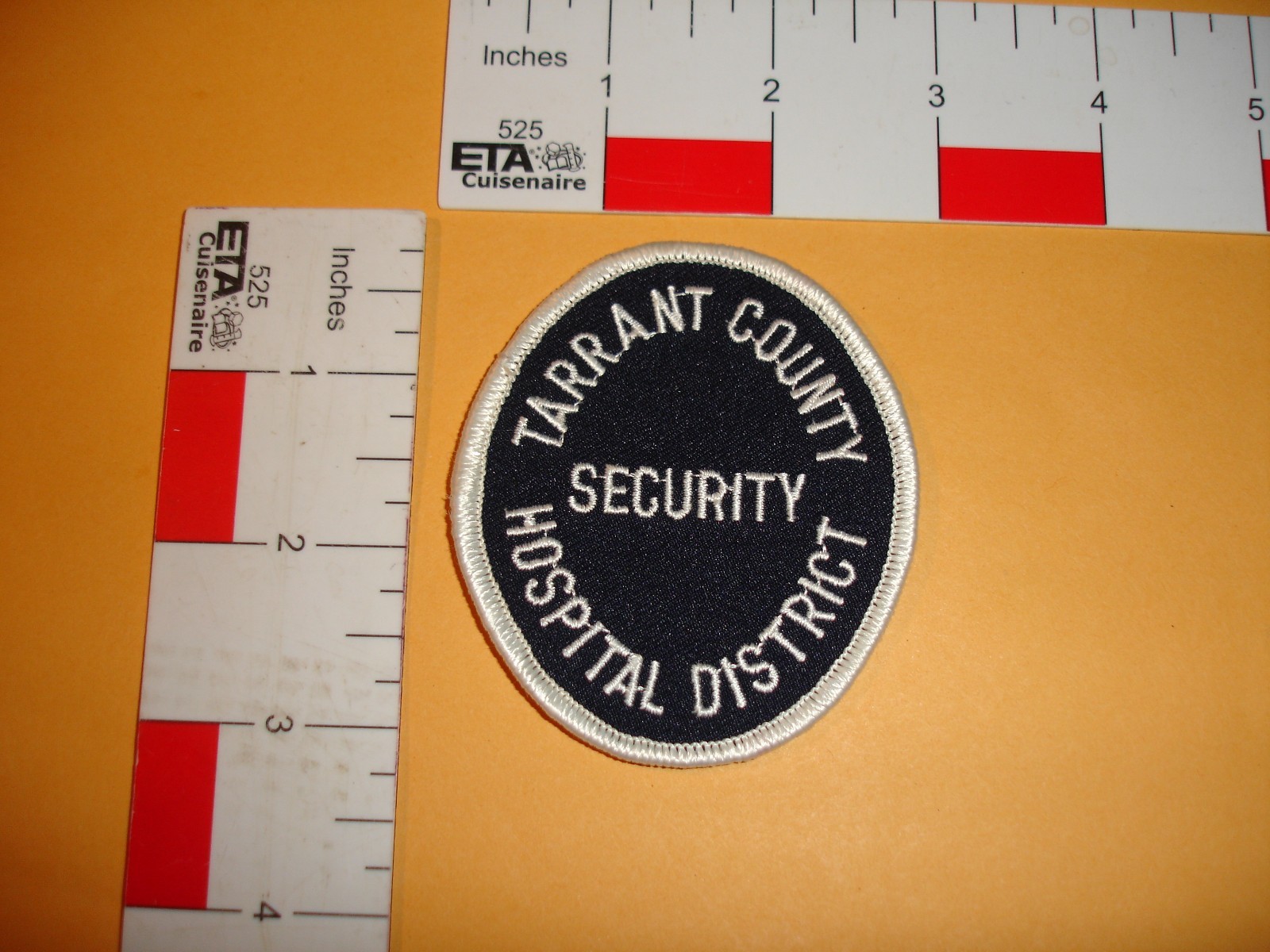 Vintage Security Patch Tarrant County Security Hospital District