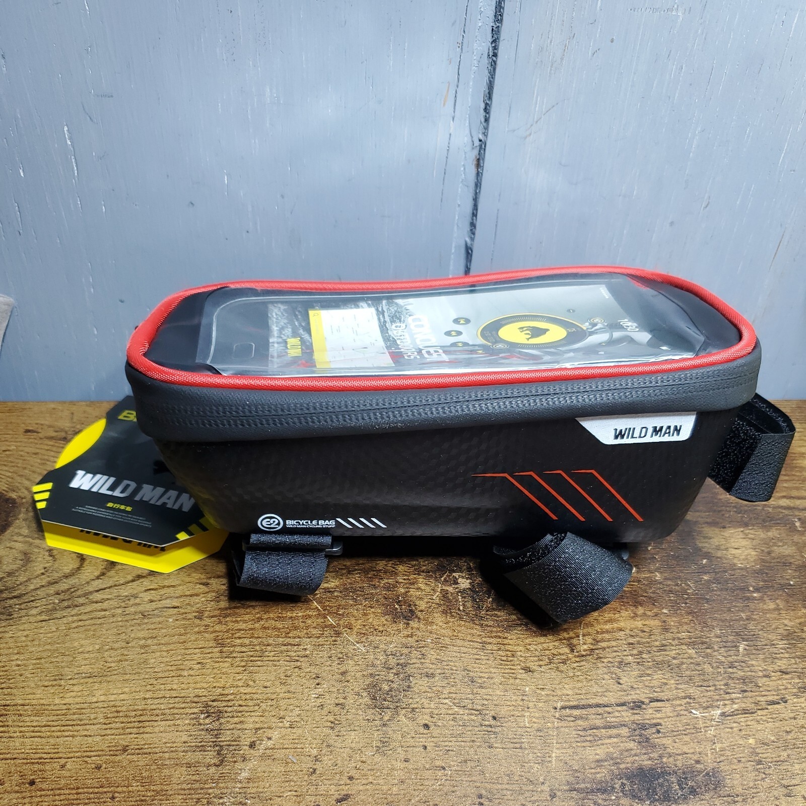 Wild Man Waterproof Bike Bag For Phone And Chargers.