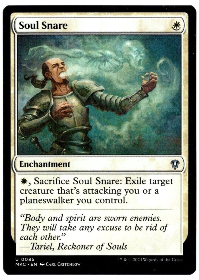 Soul Snare 0085 Non Foil Uncommon Murders at Karlov Manor MTG Near Mint
