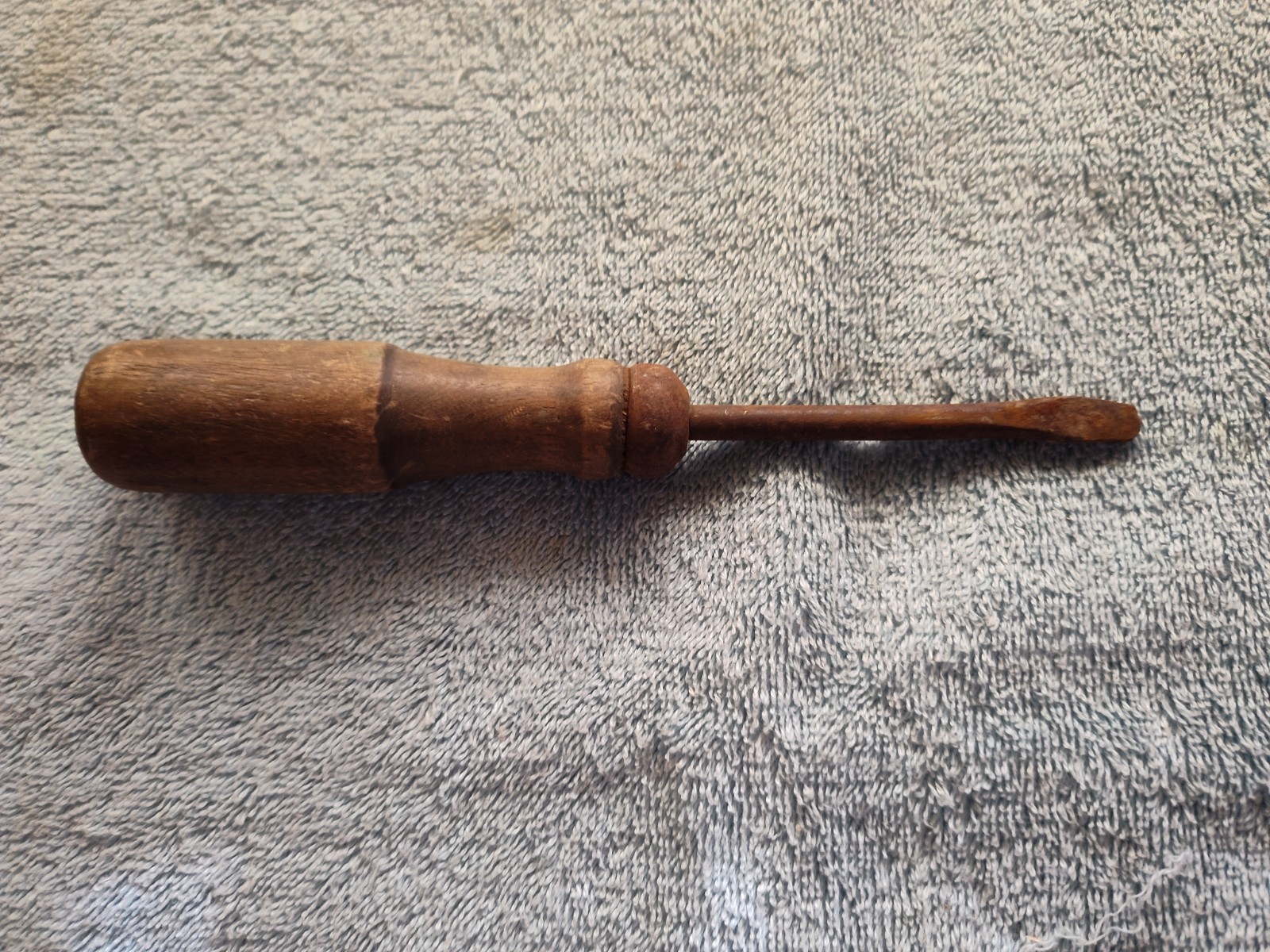 Wood Handle Screwdriver--7 1/2 inch--Imbeded in Handle