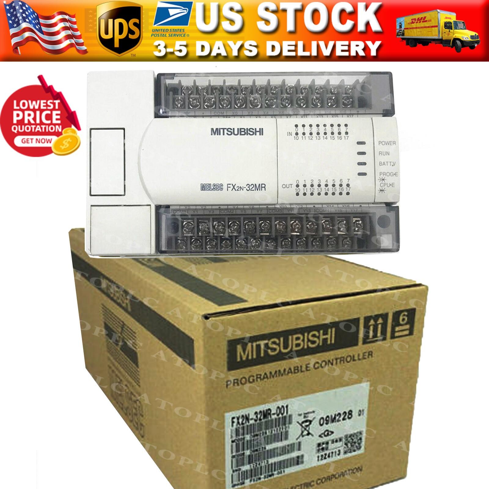 New In Box MITSUBISHI FX2N-32MR-001 Programmable Logic Controller Module