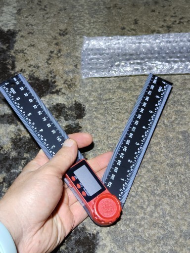 1 Digital Goniometer 200mm Lock Angle Measurement Ring Ruler (Foreign Shipping