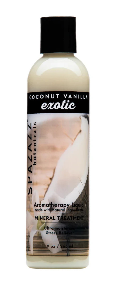 SPAZAZZ Mineral Treatment - Coconut Vanilla - exotic - liquid 9oz (265ml)