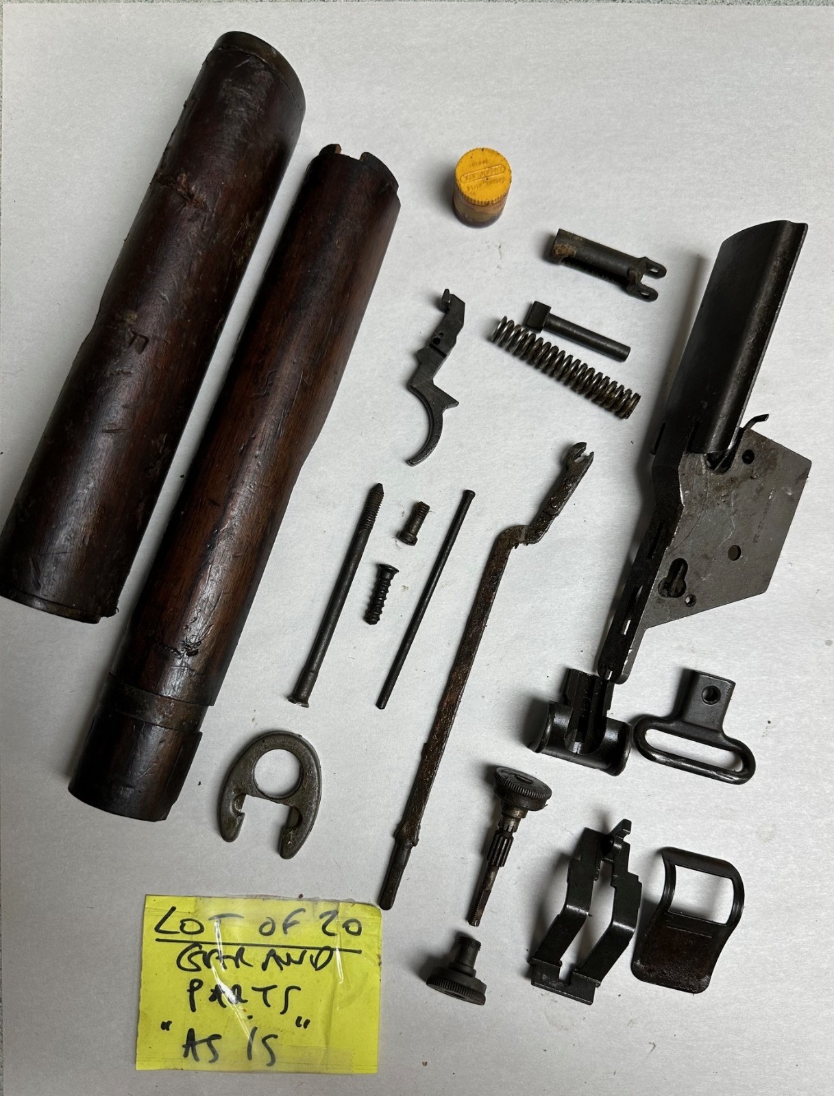 1 LOT OF 20 GARAND PARTS.