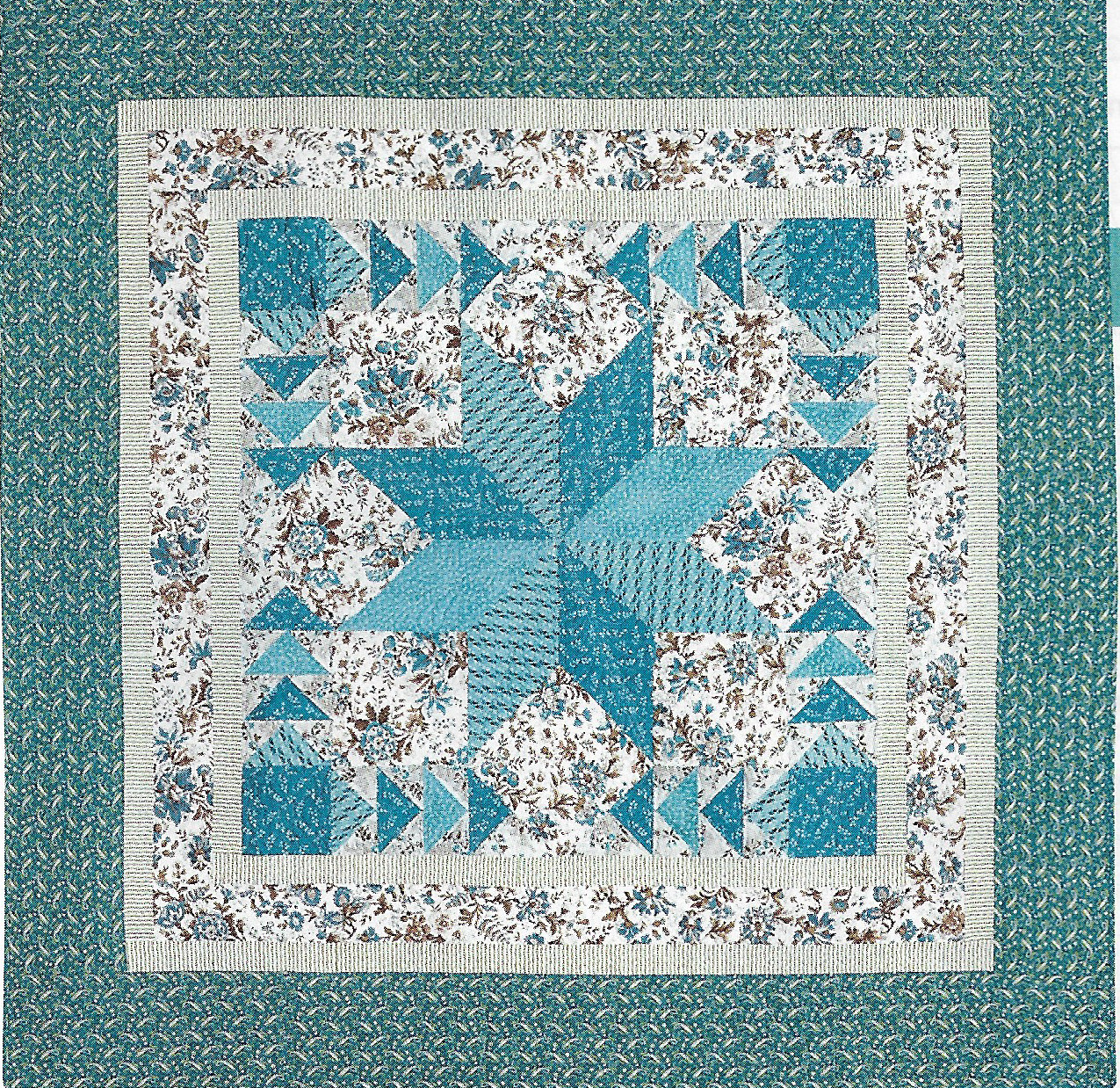 Fairfield Blue Quilt quilting pattern instructions
