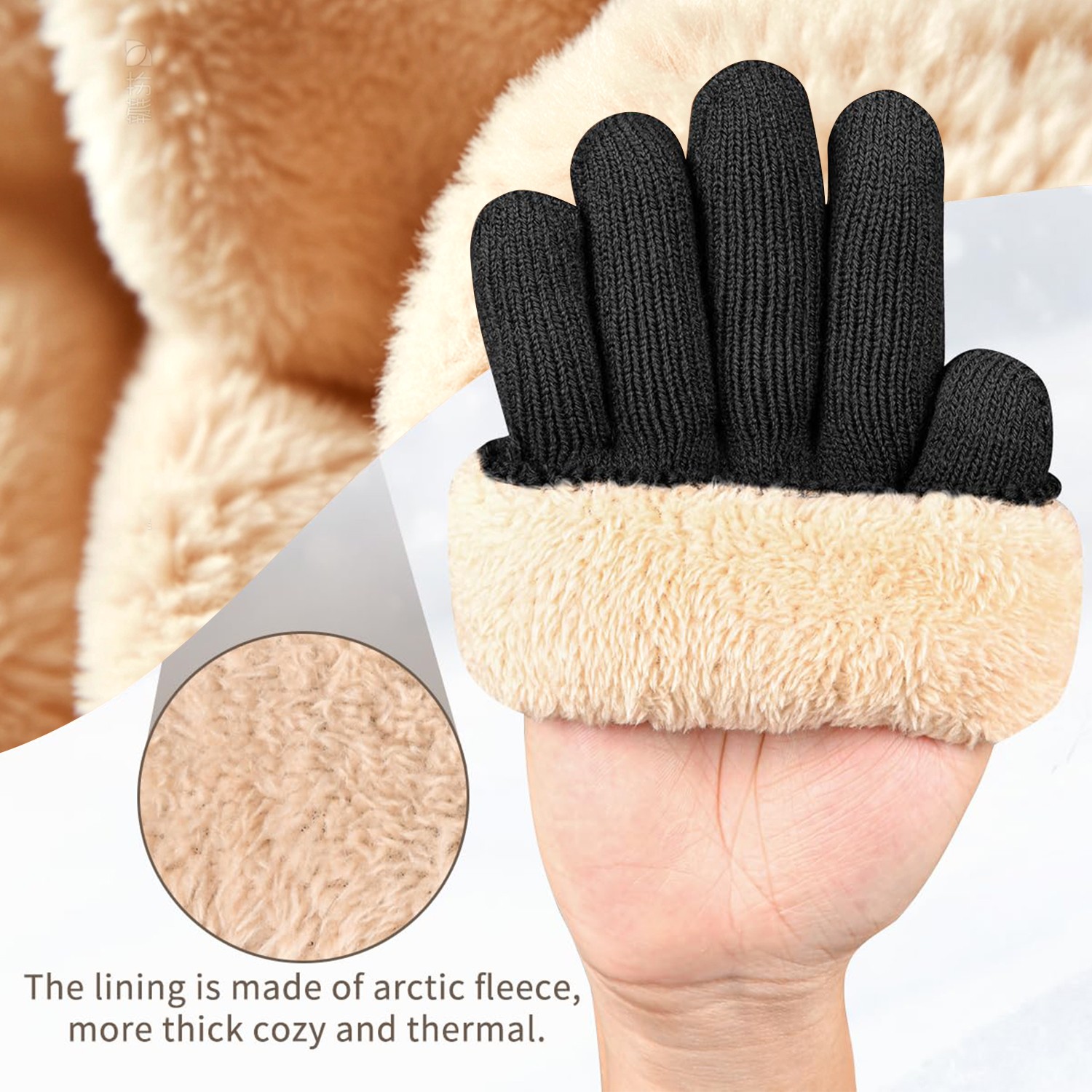 Touchscreen Windproof Gloves for Winter​-Cold Weather Protection for Men & Women