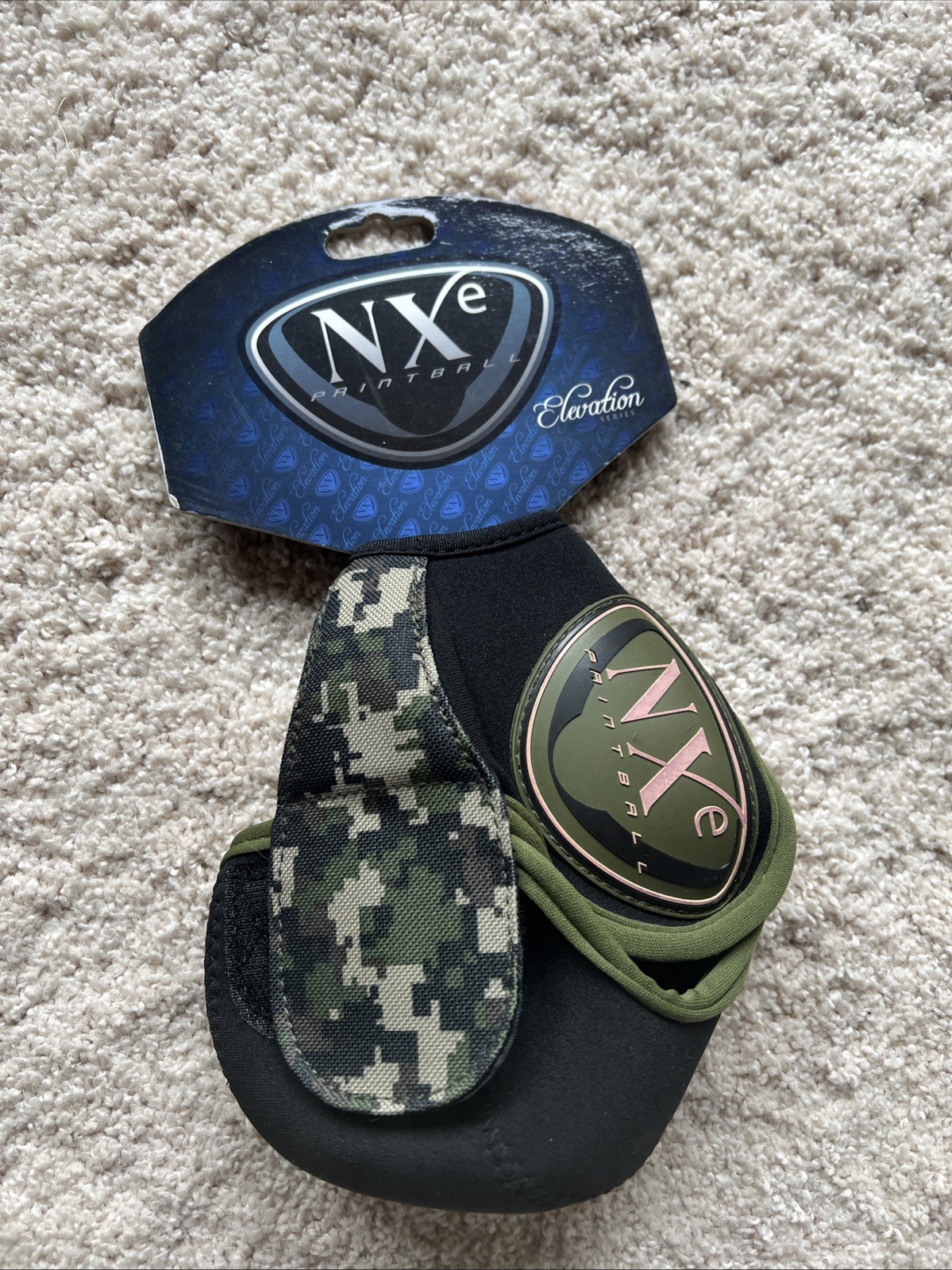 New NXe Elevation Padded Paintball Tank Cover Black Camo