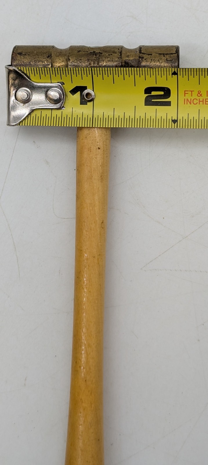 Vtg Peer Brass Hammer Small Tiny Jeweler - 2.9 Oz including handle