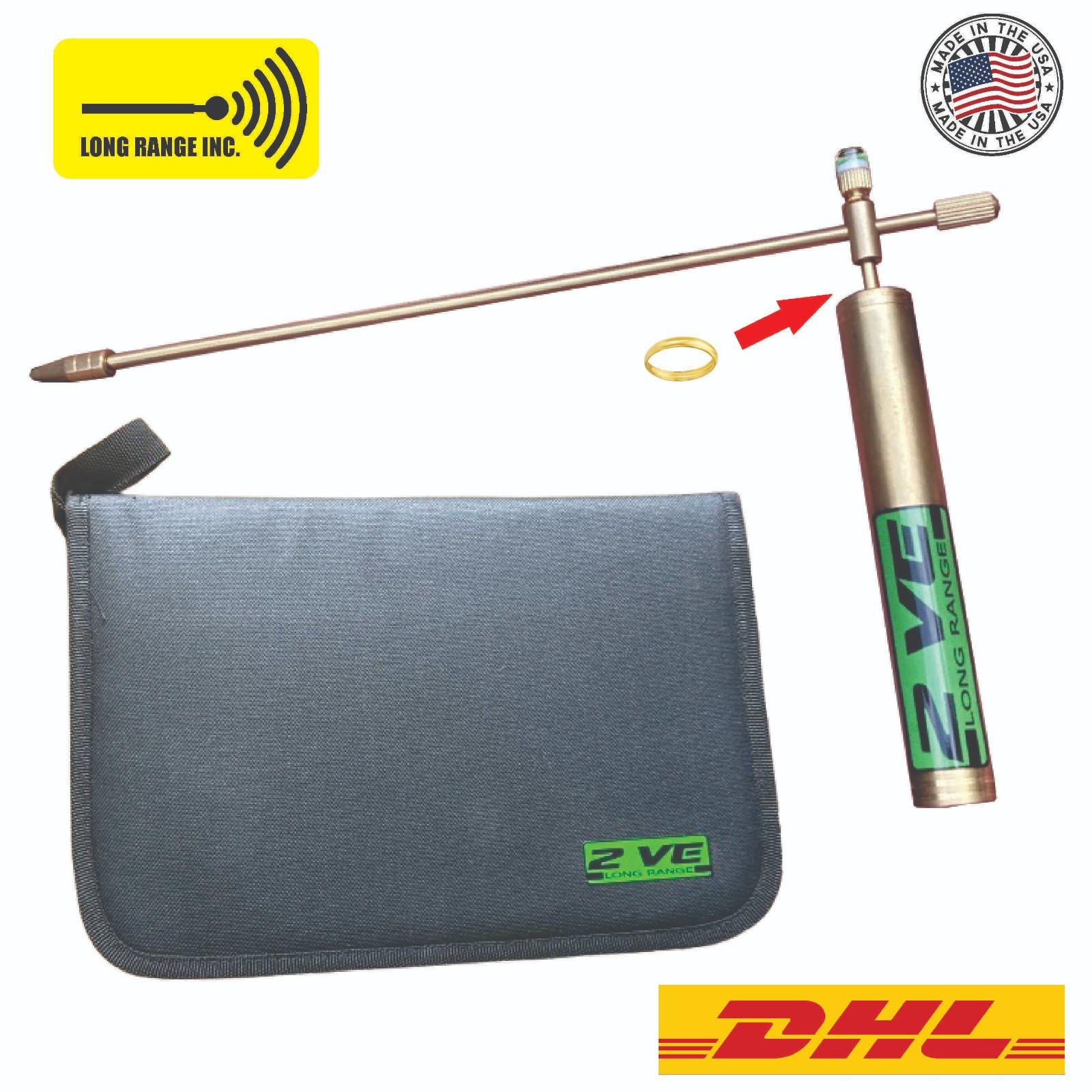 150m 490ft Locator Handheld Metal Gold Pro Detector Long Range Finder 2VE USA