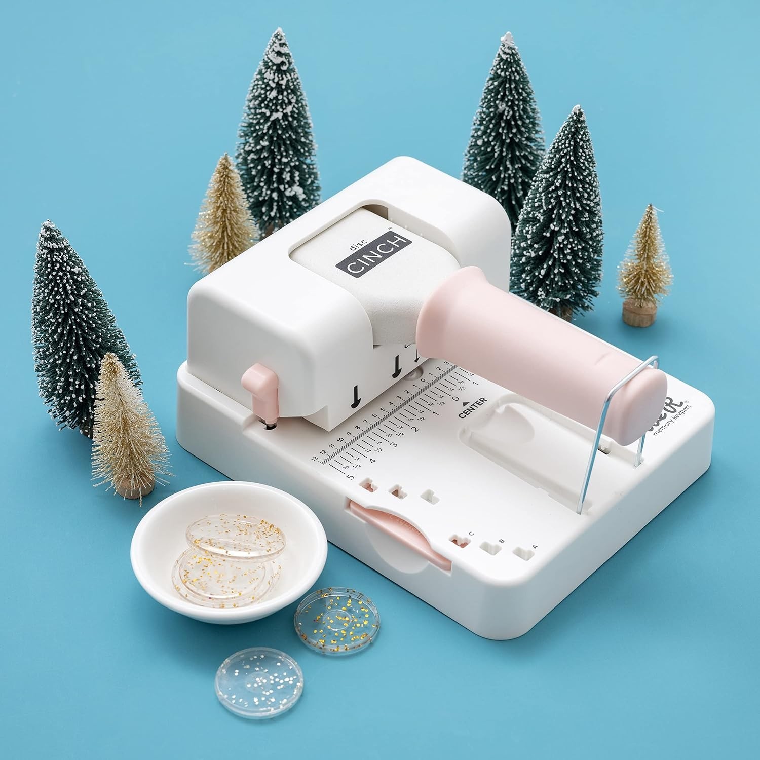 We R Disc Cinch Book Binding Tool-White/Pink