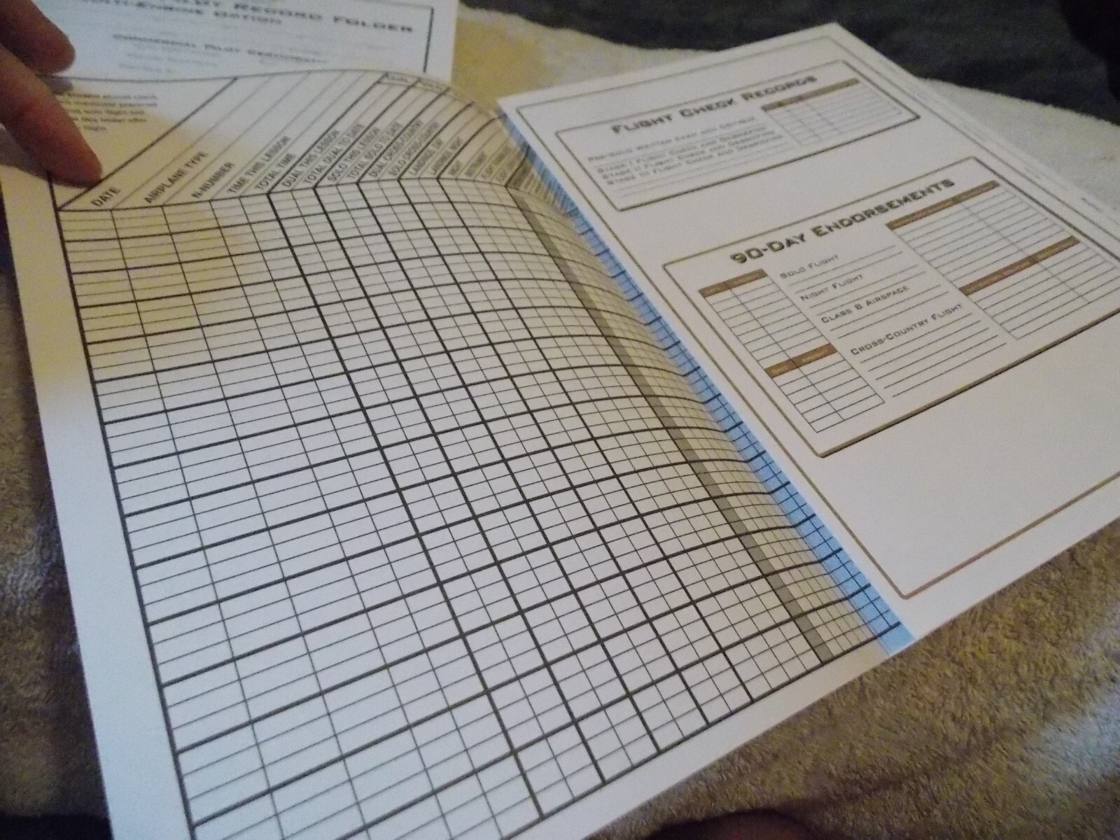 Jeppesen Private Pilot & Instrument Commercial Pilot Record Folders Multi-Engine