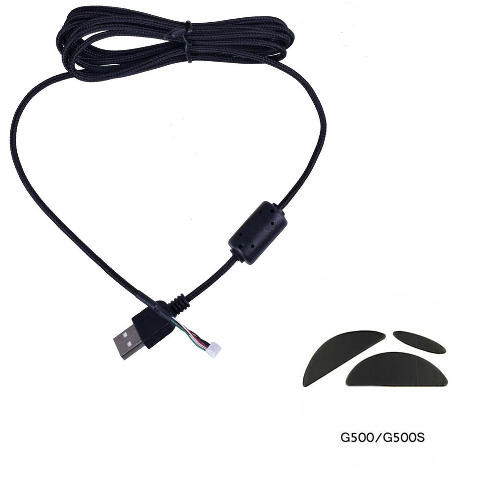 PTFE USB Cable Line Mouse Mice Stickers Feet Skates Pads For Logitech G500 G500s