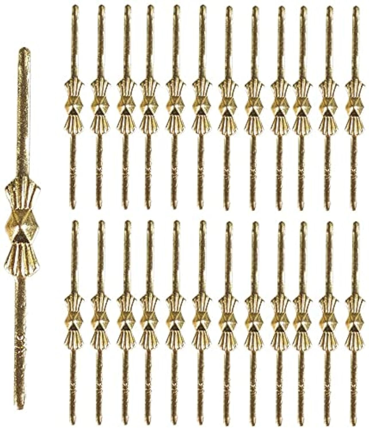 300 Pcs Bow Tie Crystal Connectors Chandelier Clips Pins for Fastening Crystals
