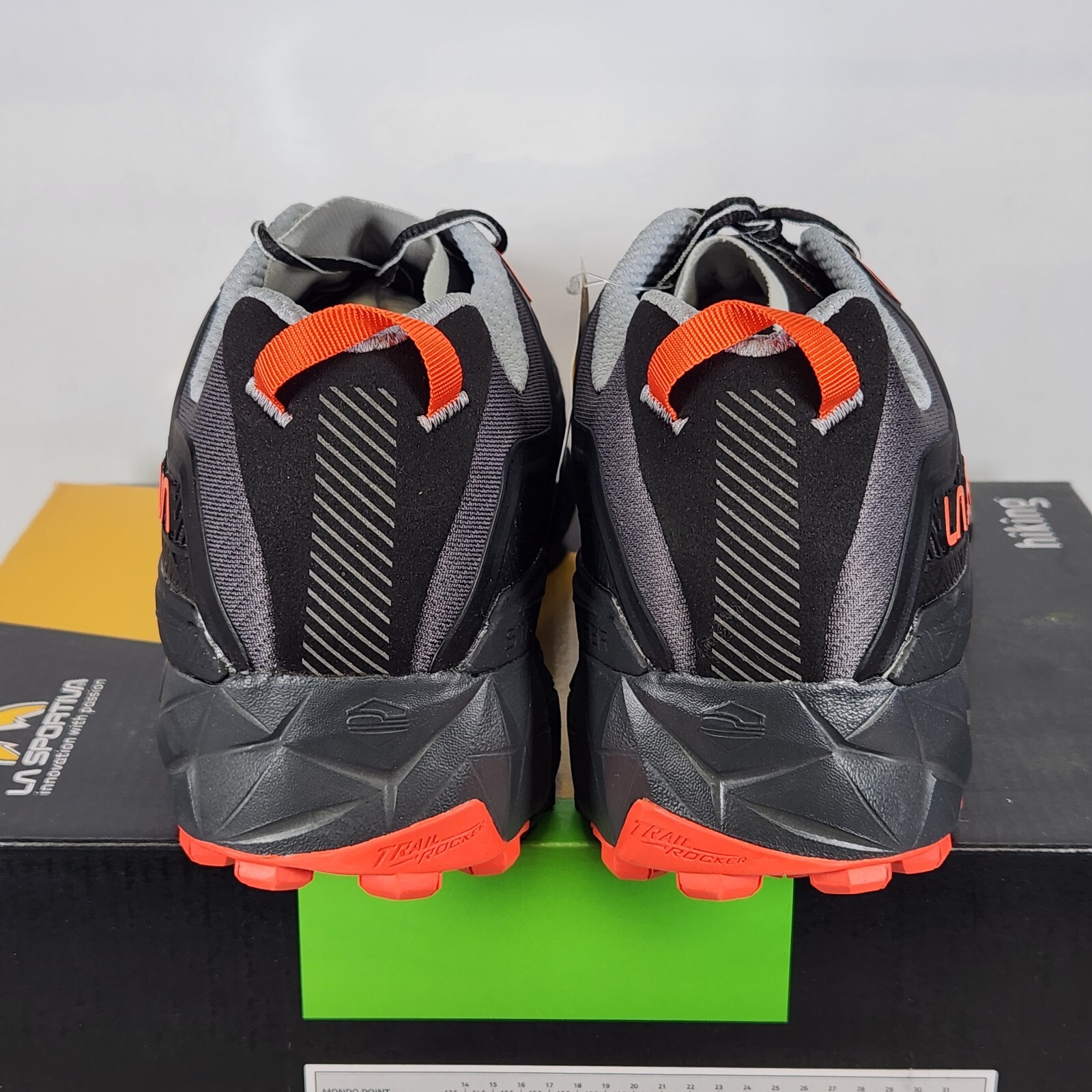 Size 12.5+ (EU 46.5) - La Sportiva Akyra II - Carbon / Cherry Tomato - Mens