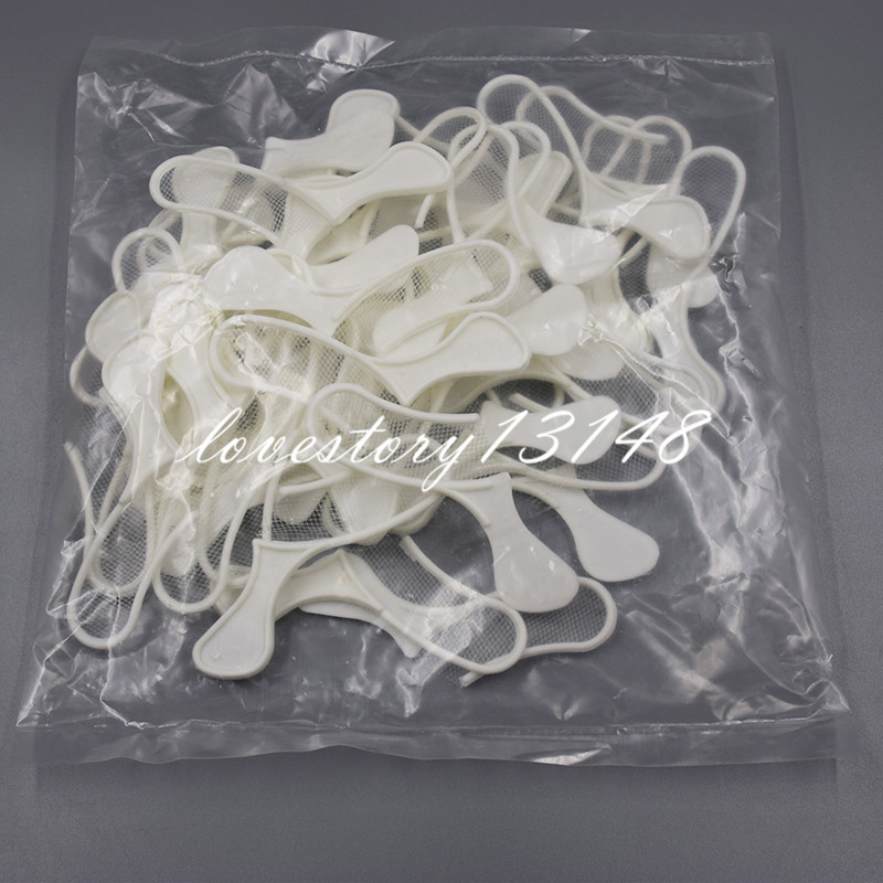 50 Pcs Dental Bite Registration Disposable Impression Triple Trays Sideless