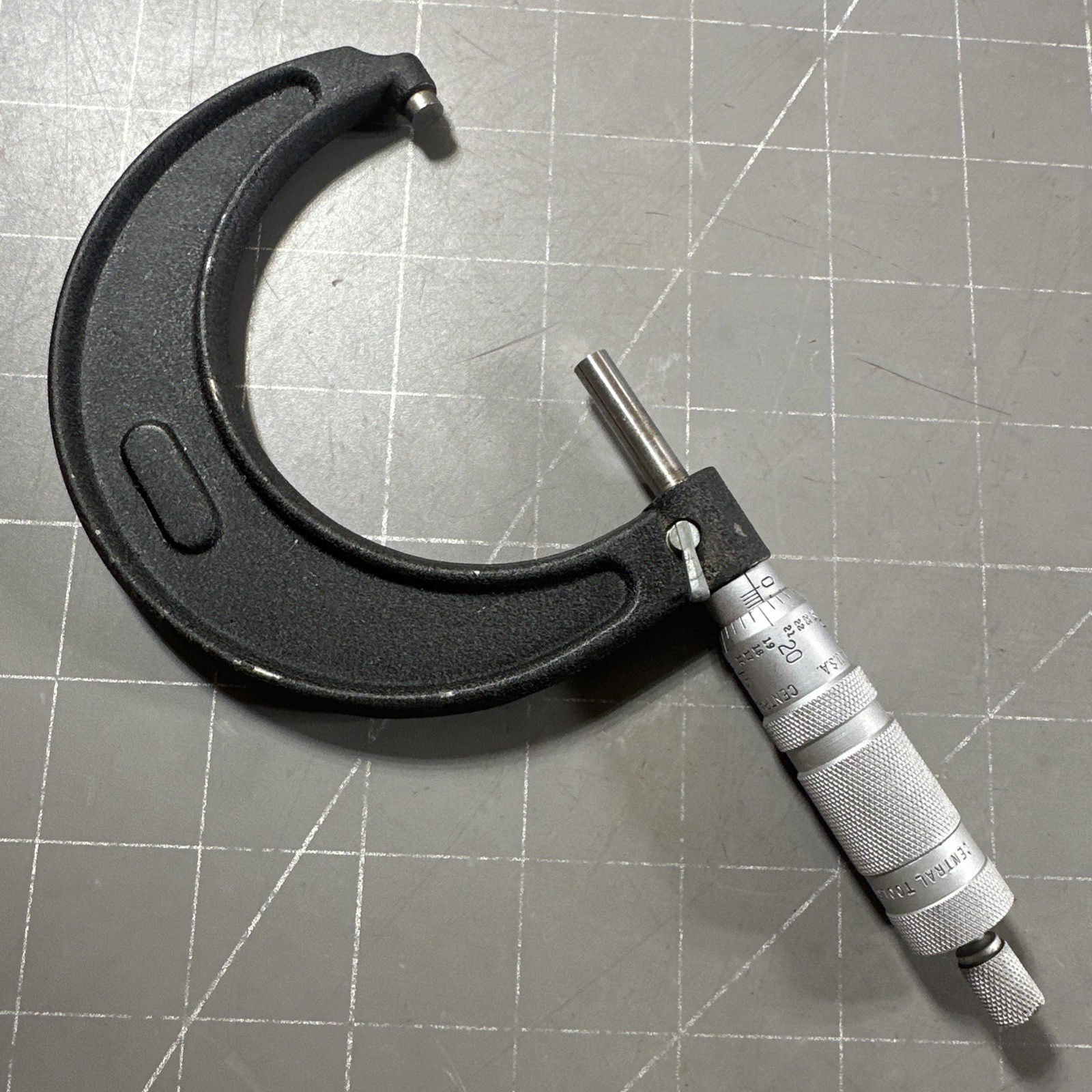Central Tools Micrometer 2 - 3 Inch .001 Accuracy Diameter Measurement USA Nice
