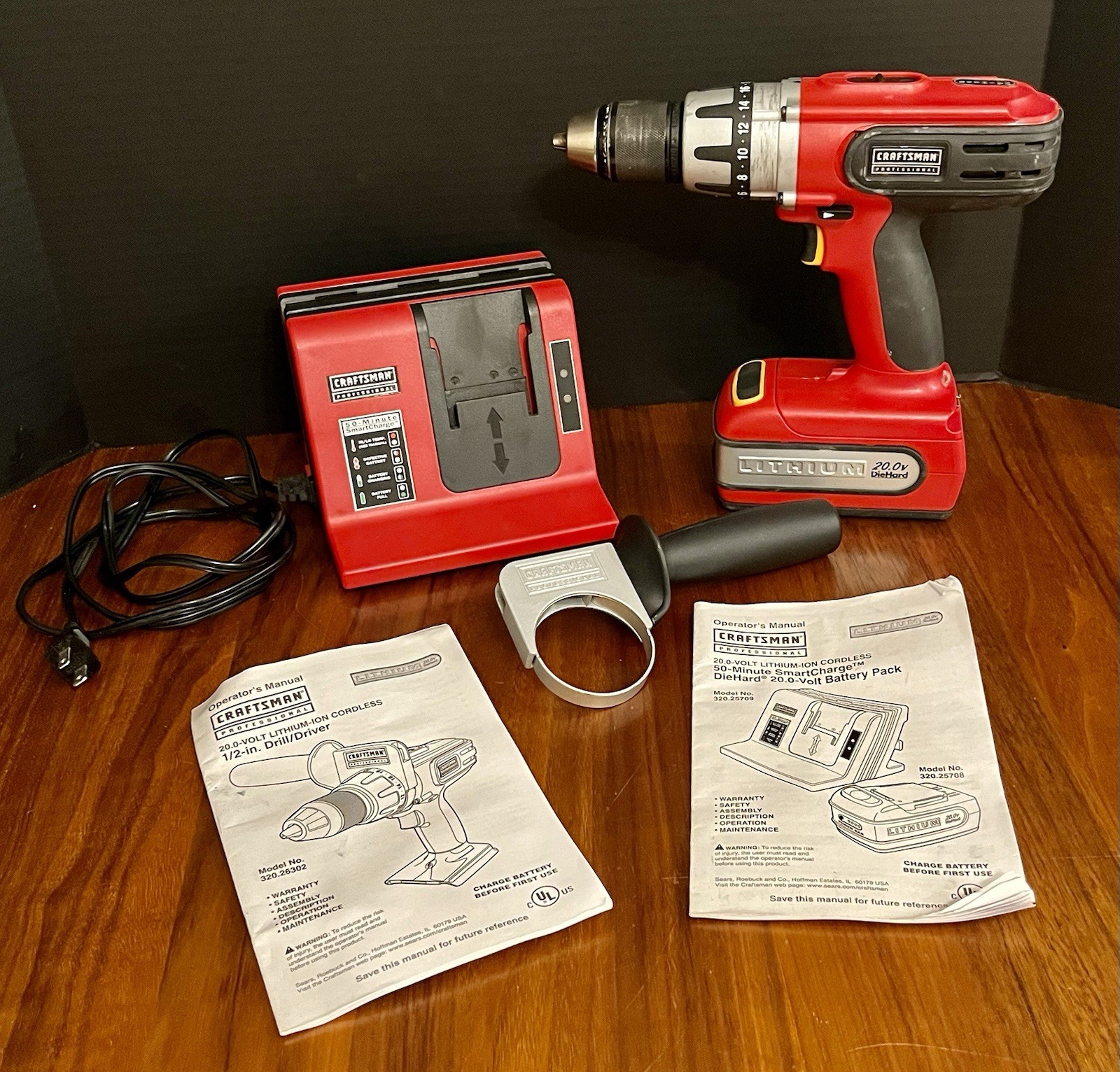 Craftsman Professional 20V Lithium-Ion Drill/Driver Set w/ Battery & Charger