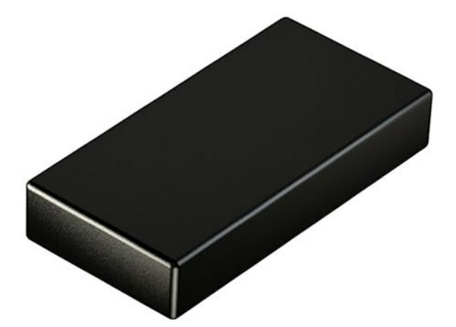 Neodymium Rare Earth Black Epoxy Coated Magnets N52 Grade 1" x 1/2" x 1/4"