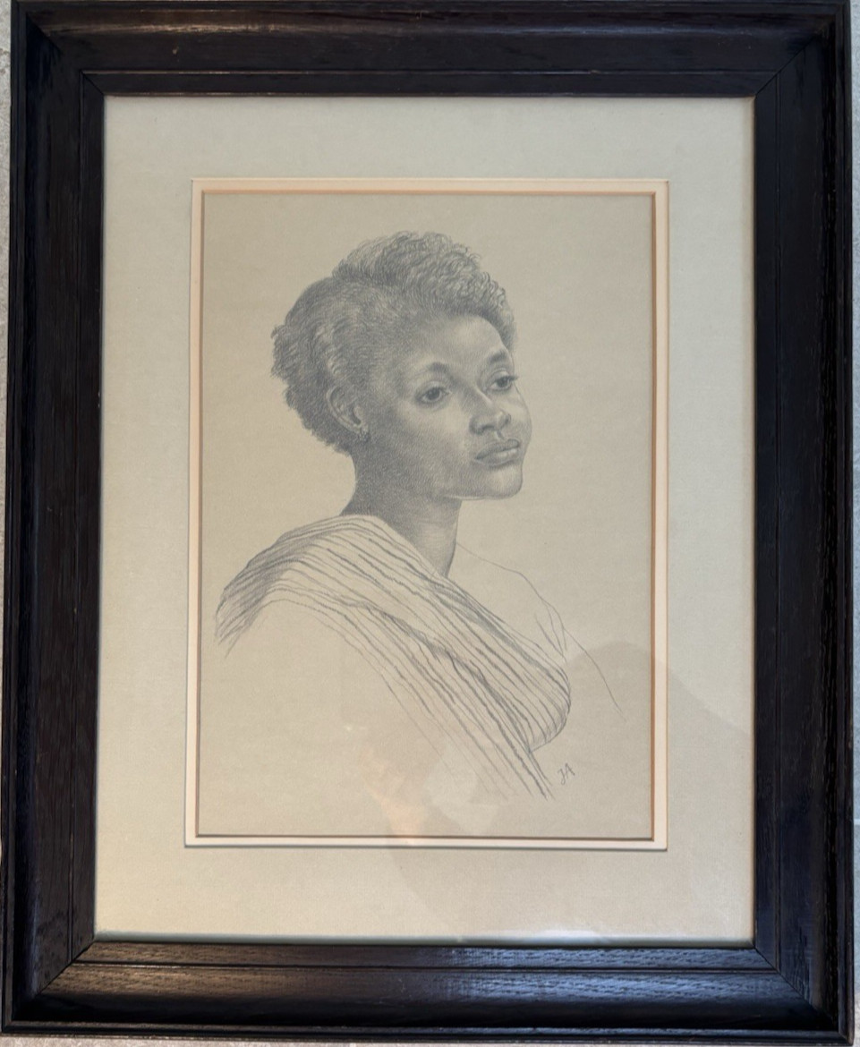 Joan Eleanor Ayling - original pencil portrait